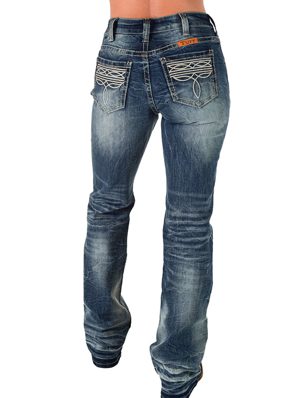 Western Spirit Cowgirl Tuff Jean size 35 Long (35-36)