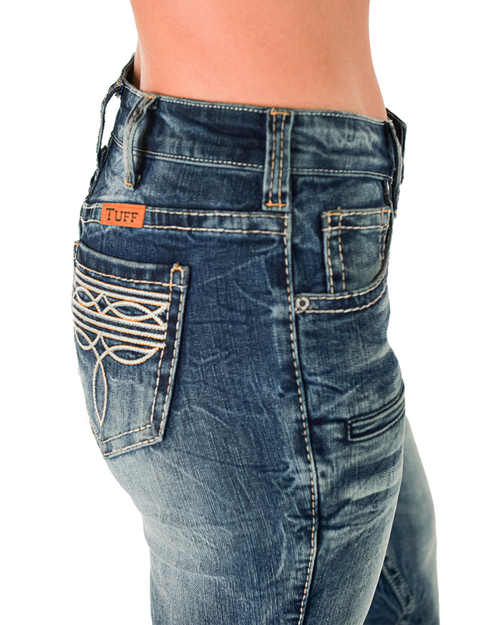 Western Spirit Cowgirl Tuff Jean size 35 Long (35-36)