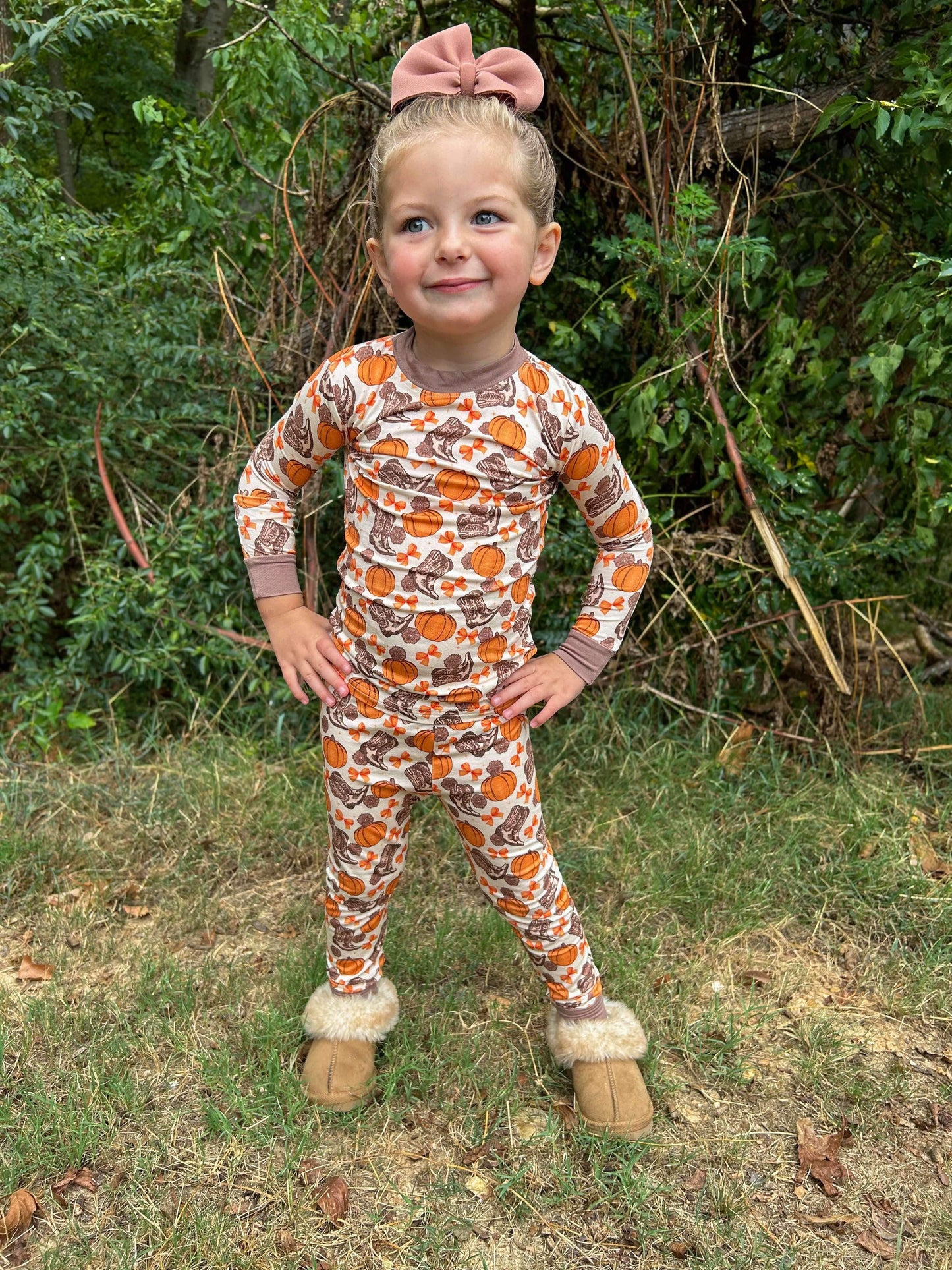 Howdy Pumpkin Bamboo Set (FINAL SALE)
