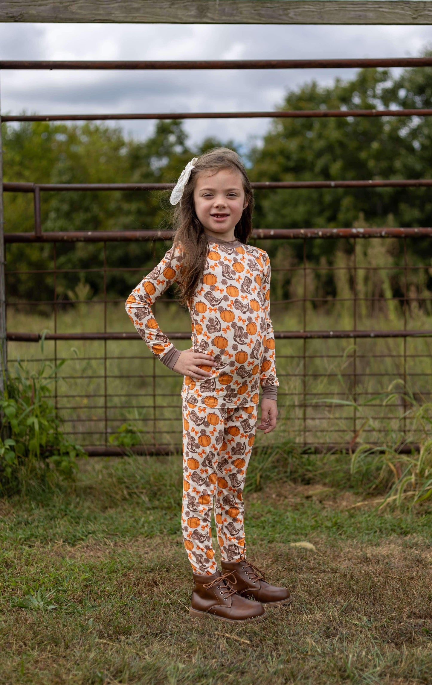 Howdy Pumpkin Bamboo Set (FINAL SALE)