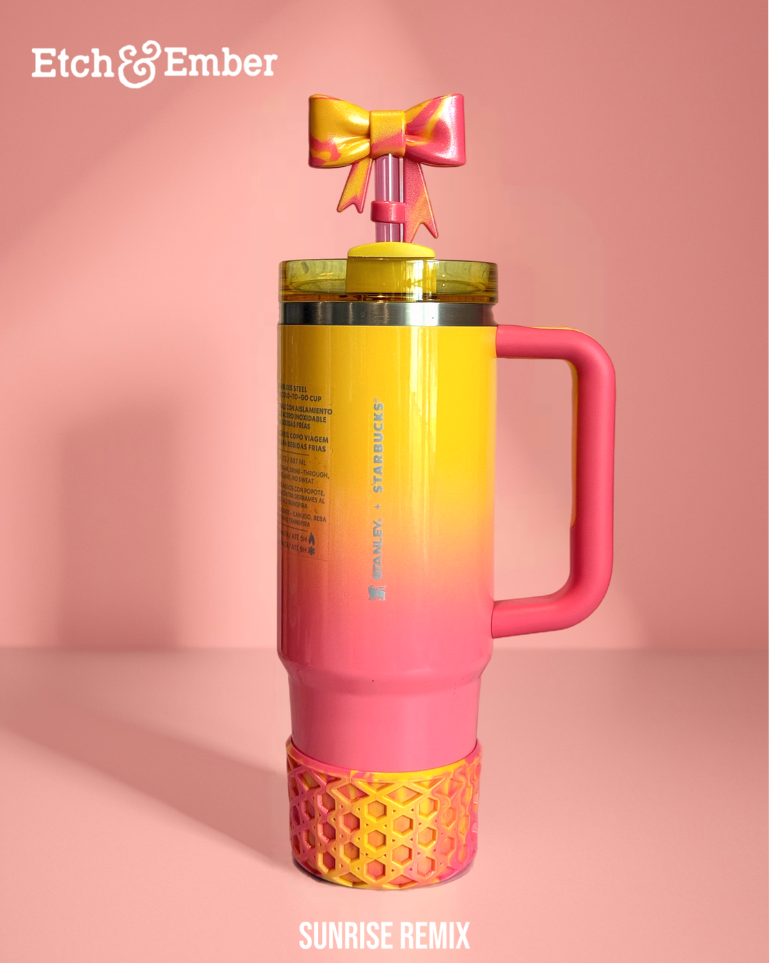 Sunrise Remix WAFFLE Tumbler Boot -fits 20-40oz