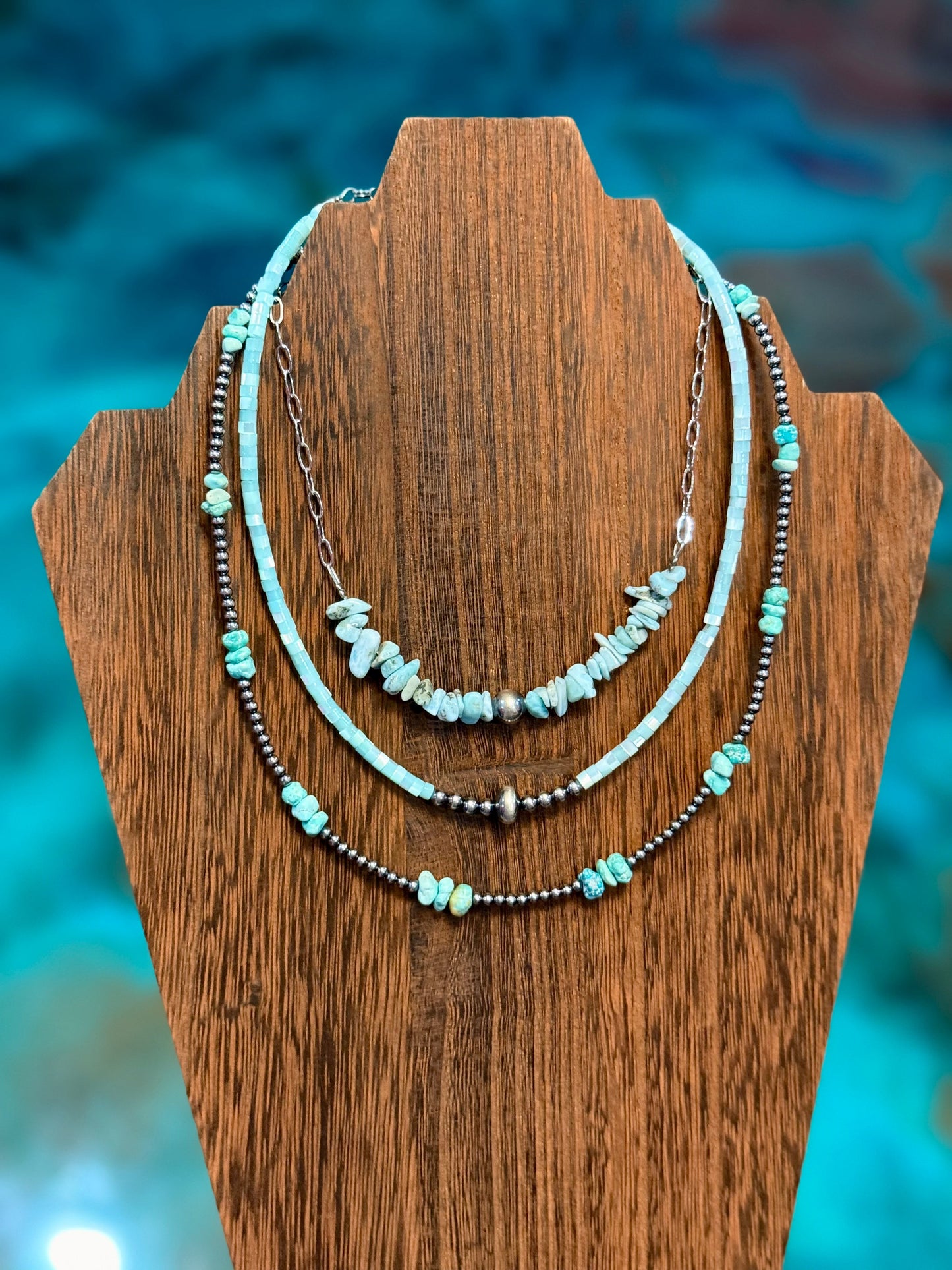 Larimar & Turquoise Stack - Pick Your Favorite