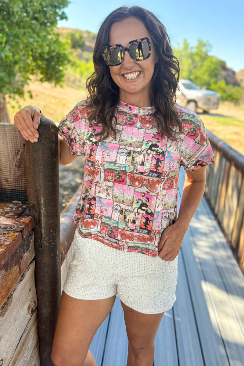 Glitter and Grit top