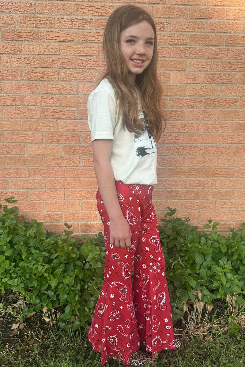 Bandana Babe Youth Bells Red
