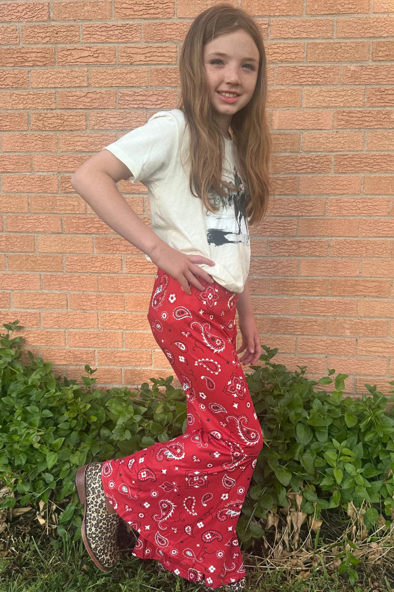 Bandana Babe Youth Bells Red