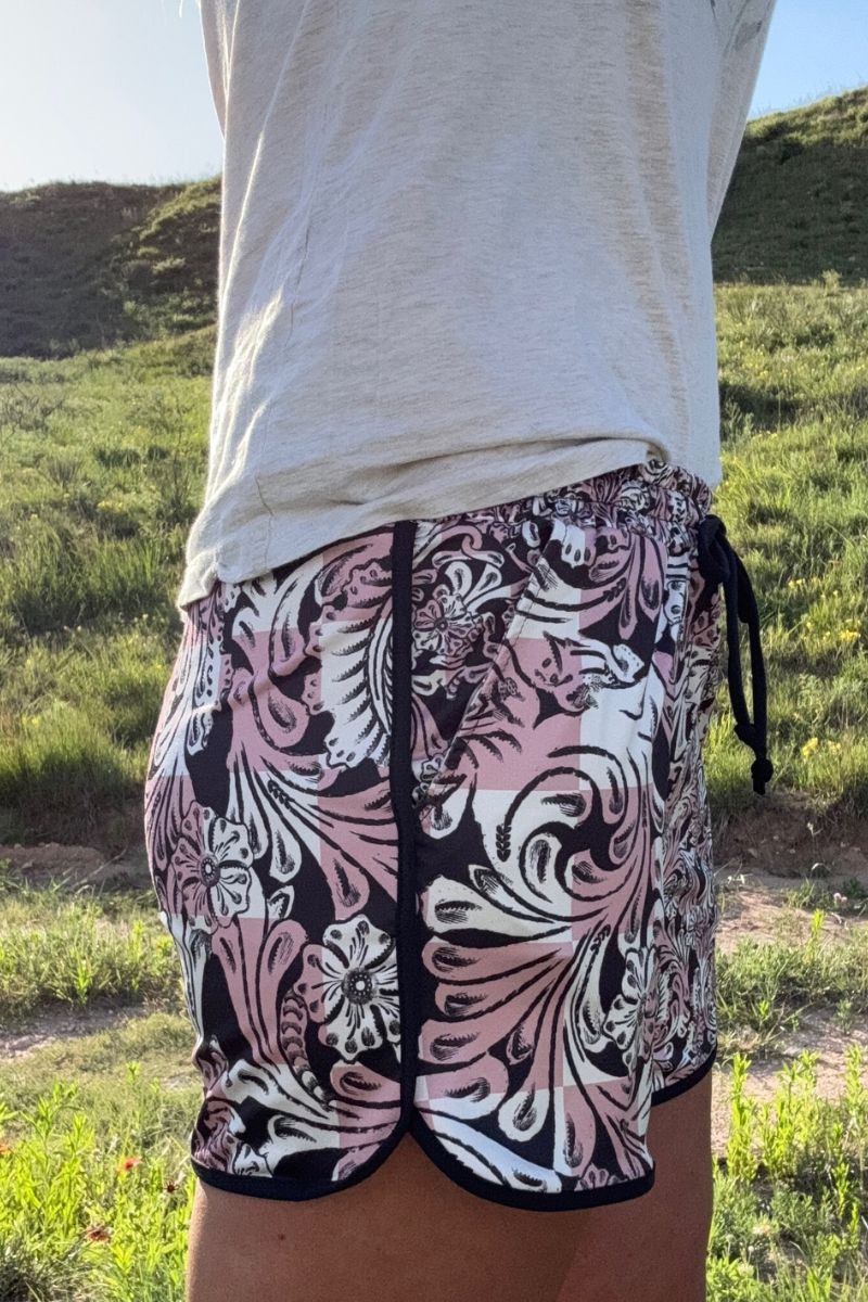 Checked in Tooled Shorts