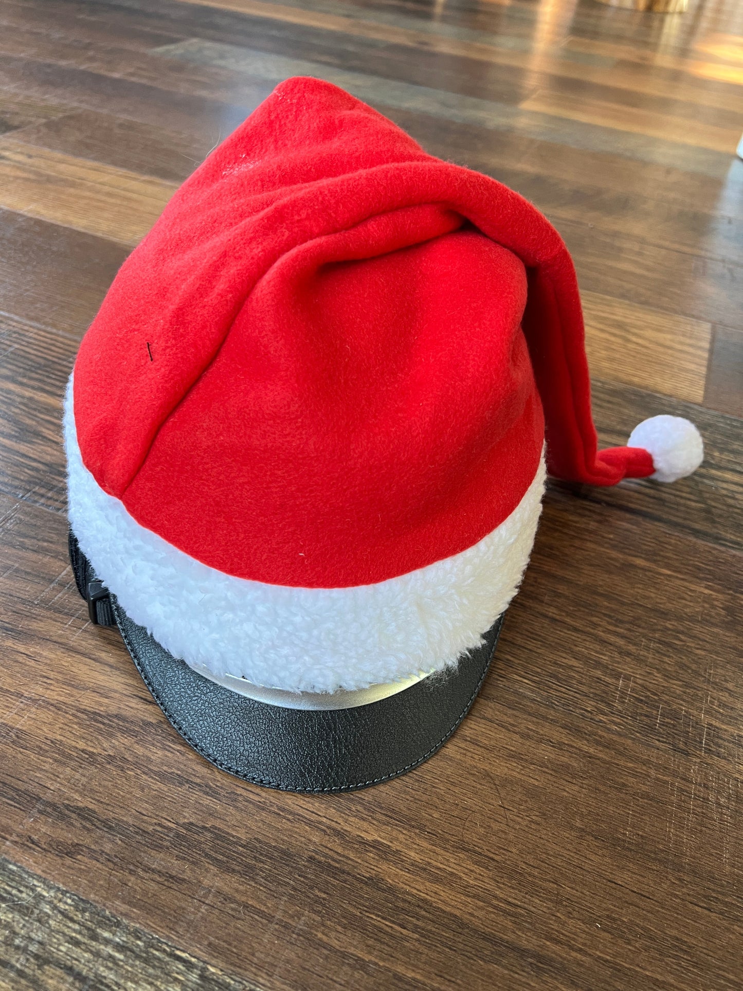 Helmet Sized Santa Hat