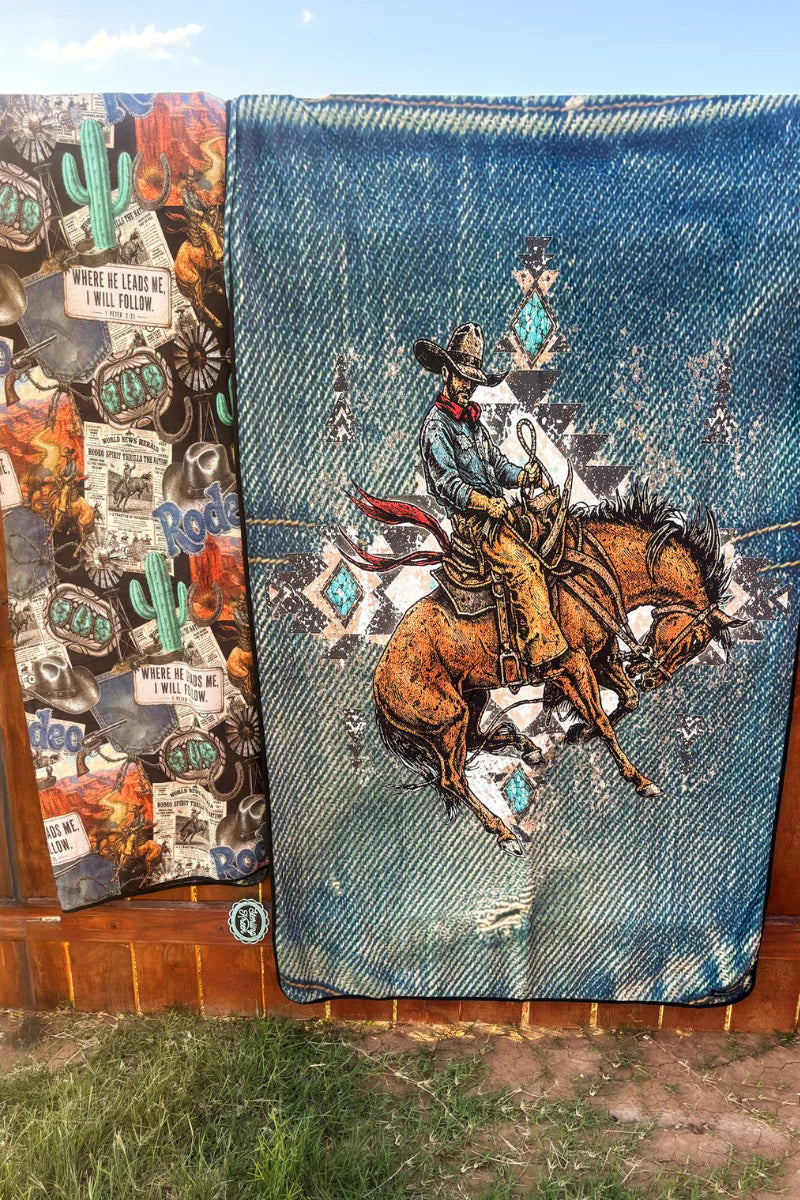Retro Rodeo Blanket
