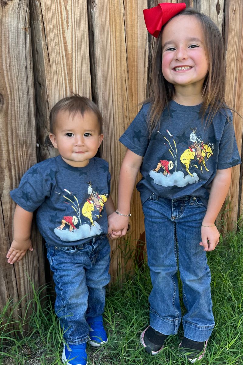 BOLD STRIPES AND BRIGHT STARS KIDS TEE