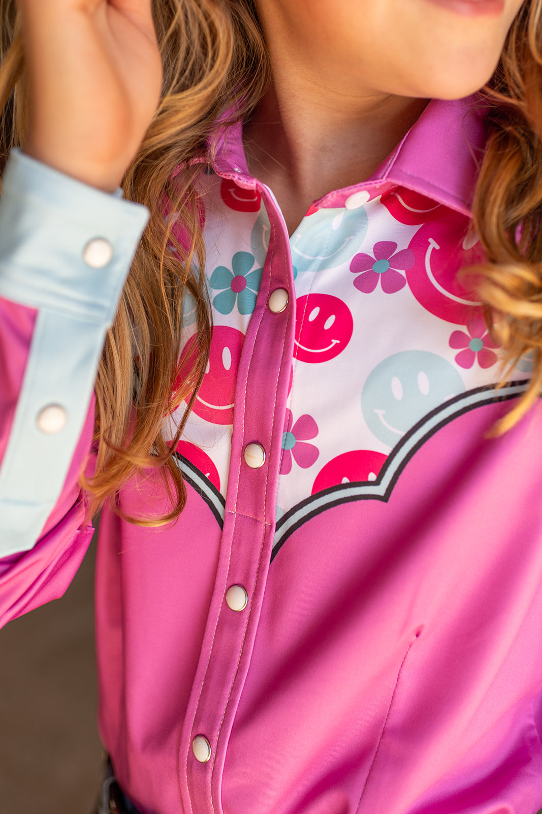 *YOUTH* OH HAPPY DAY PERFORMANCE RODEO SHIRT