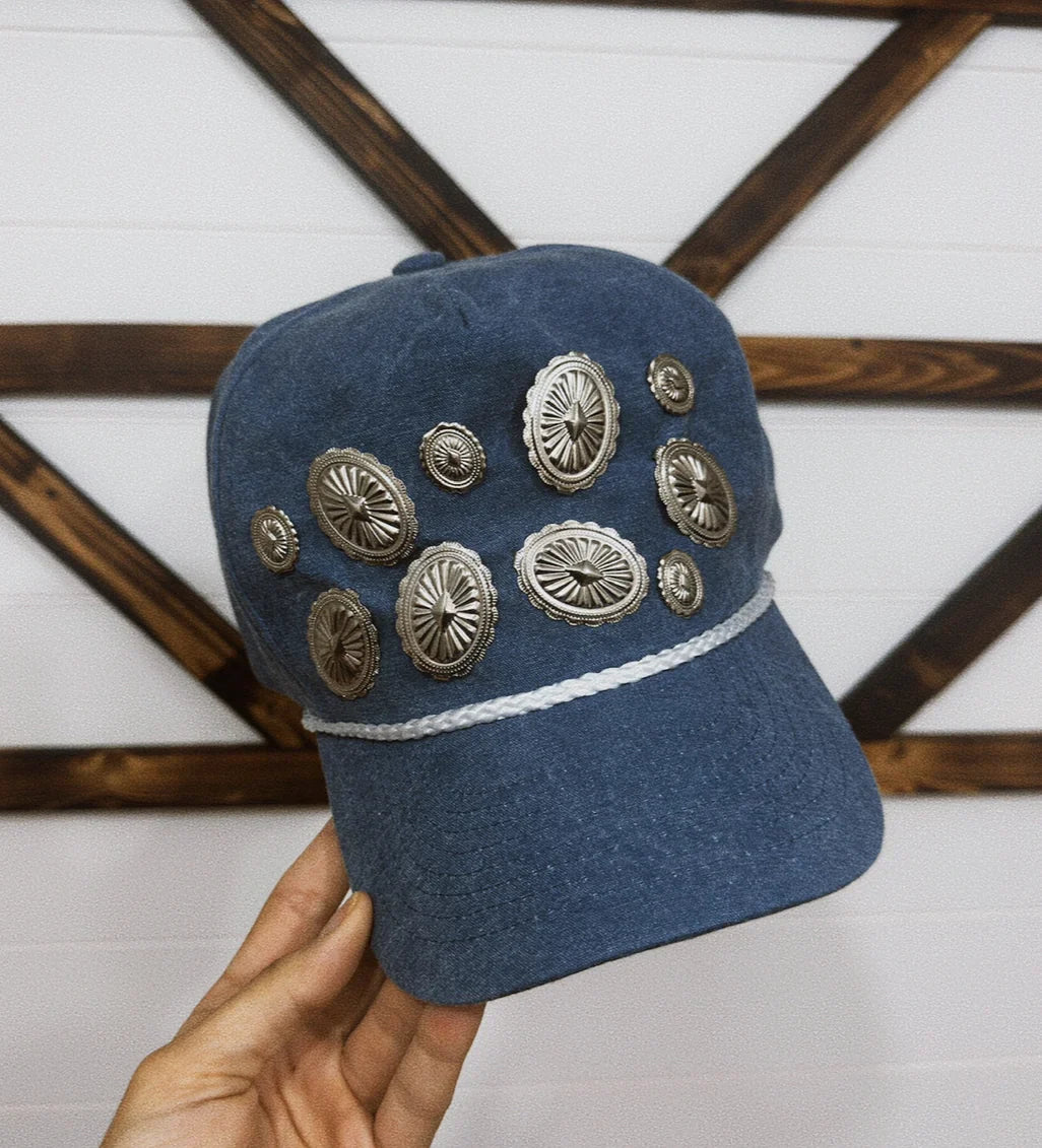 The Xtra Concho Trucker Cap - Denim