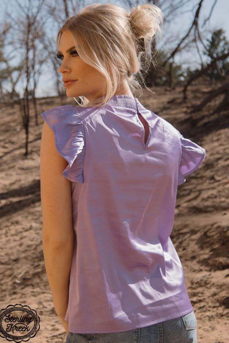 Babydoll top purple