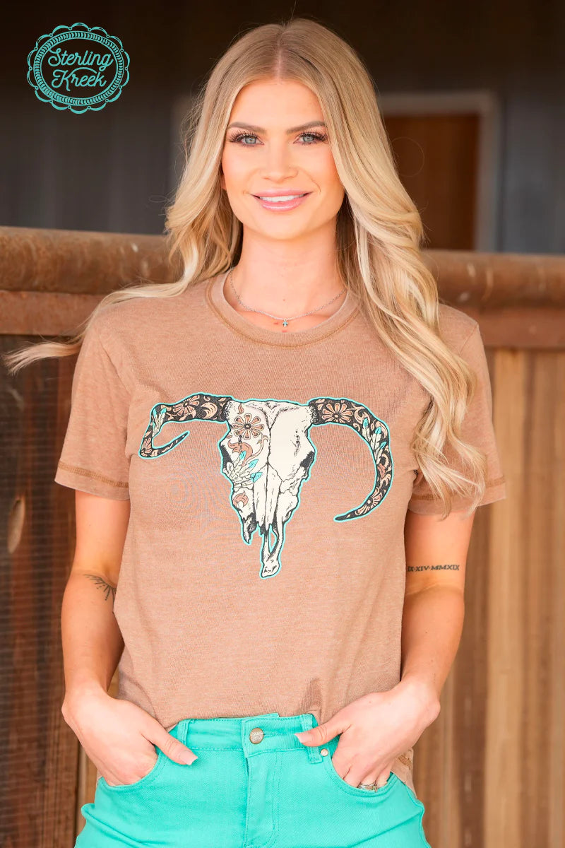 Wild and west skull tee