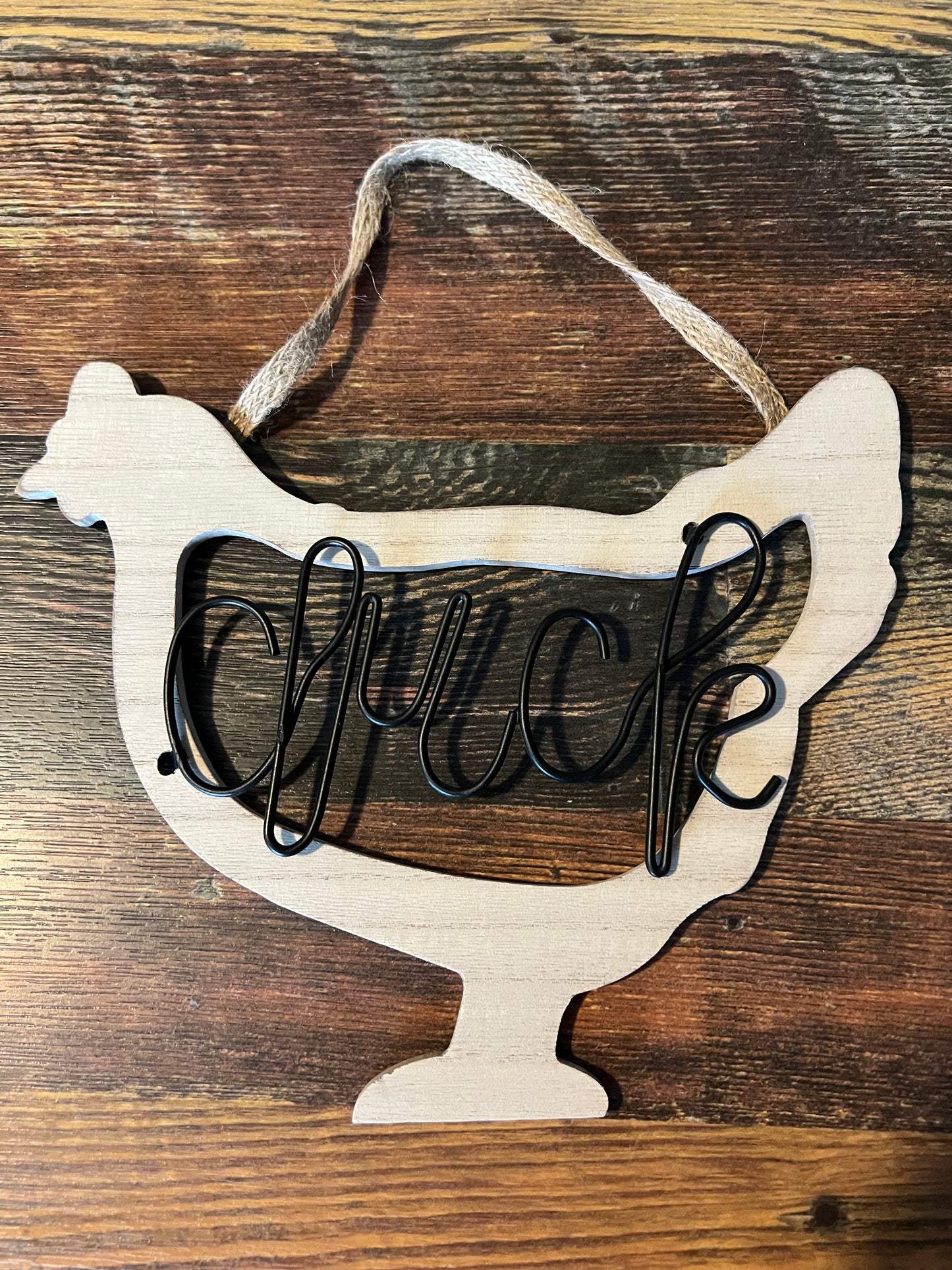 Wooden “Cluck,Cluck”