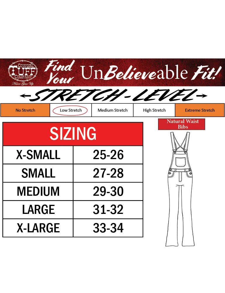 WHPH Overalls Bibs Cowgirl Tuff