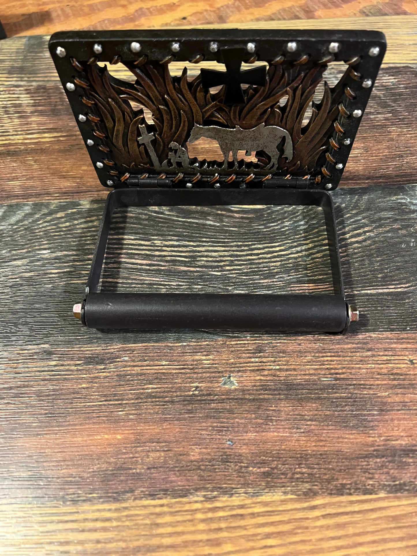 Praying Cowboy Toilet Paper Holder