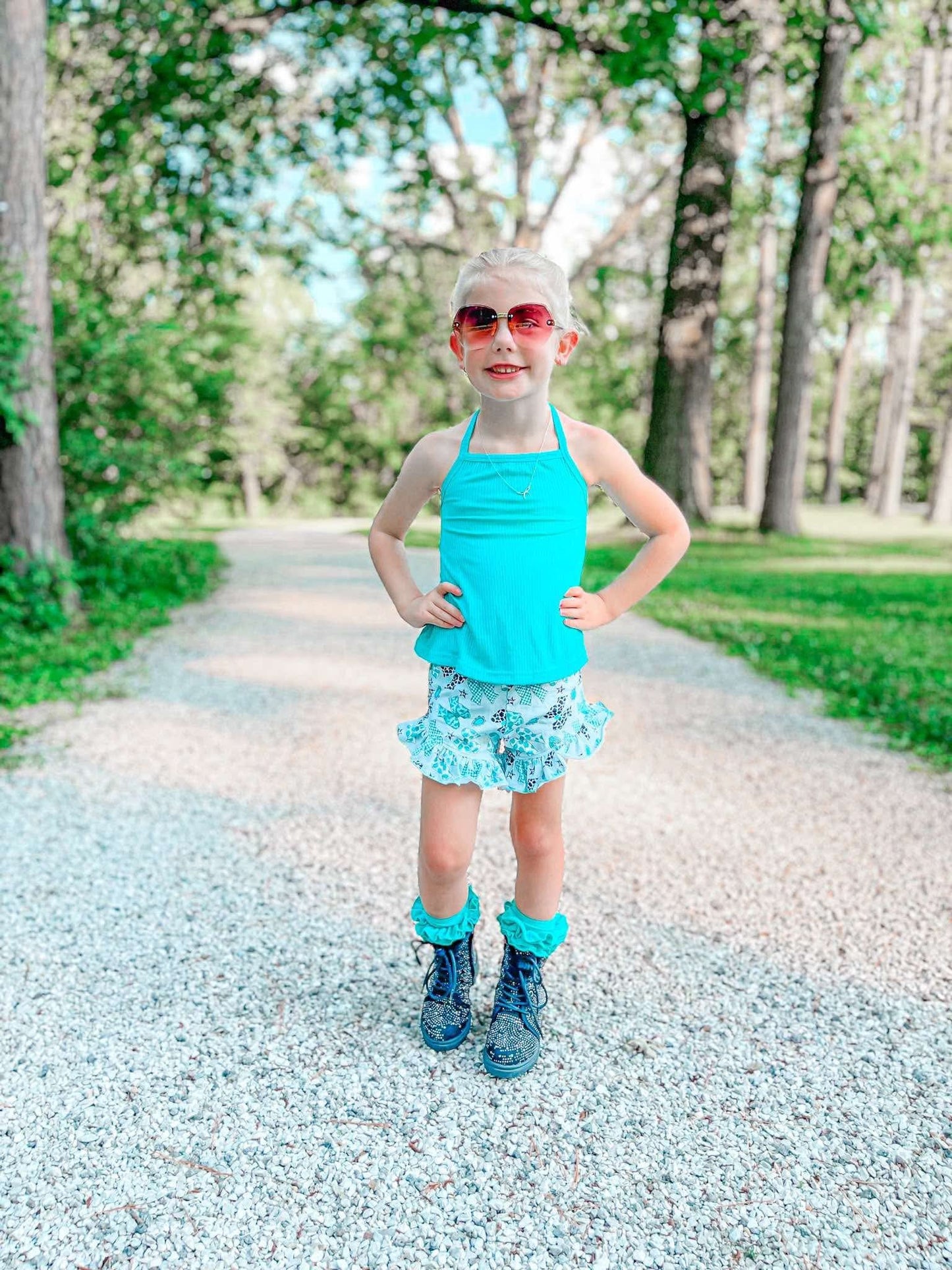 Teal swing top (FINAL SALE)