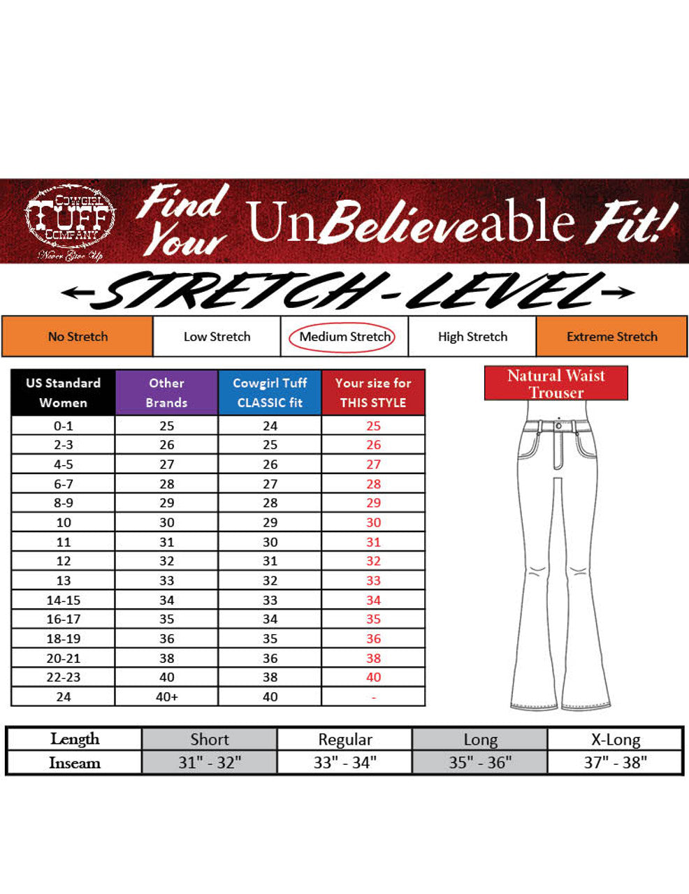 Honor Dark Cowgirl Tuff Jeans