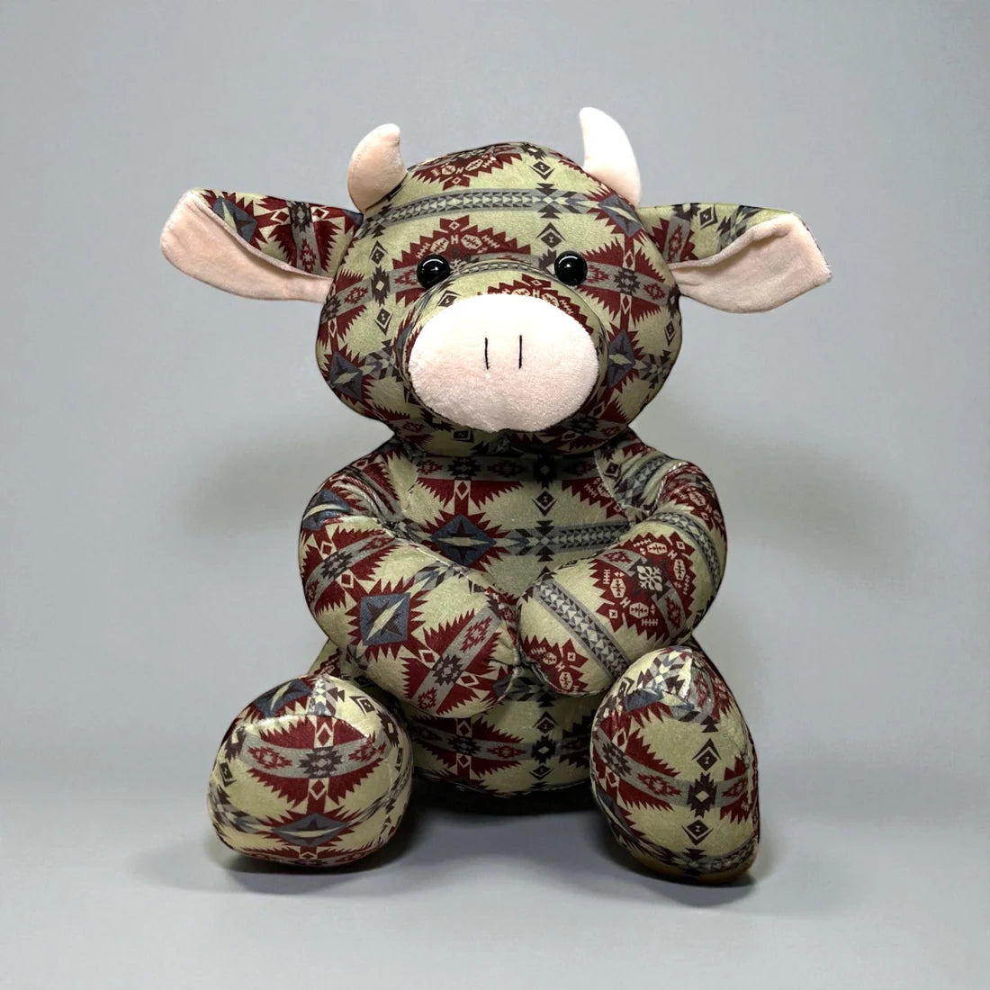 Brown /Red Aztec cow farm pal