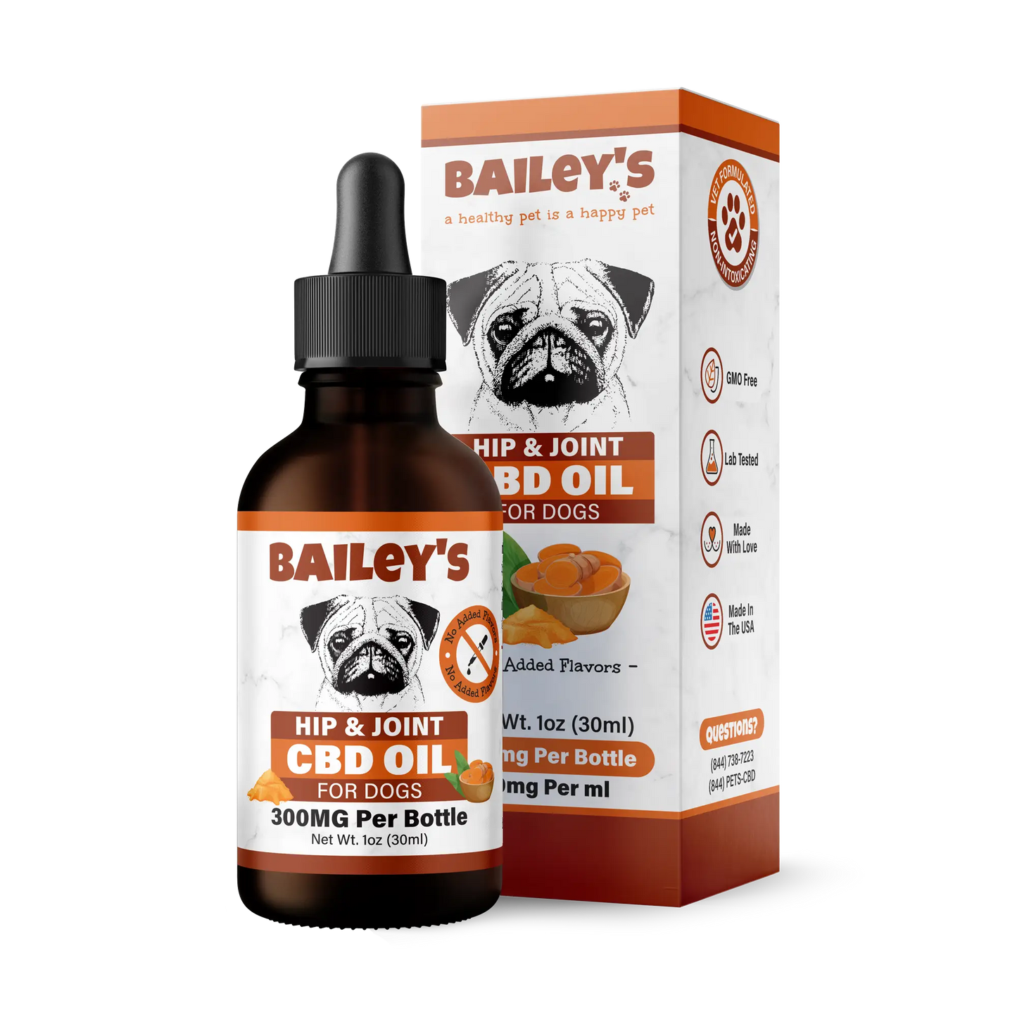 Hip & Joint CBD Oil For Dogs - 30ml Bottle
