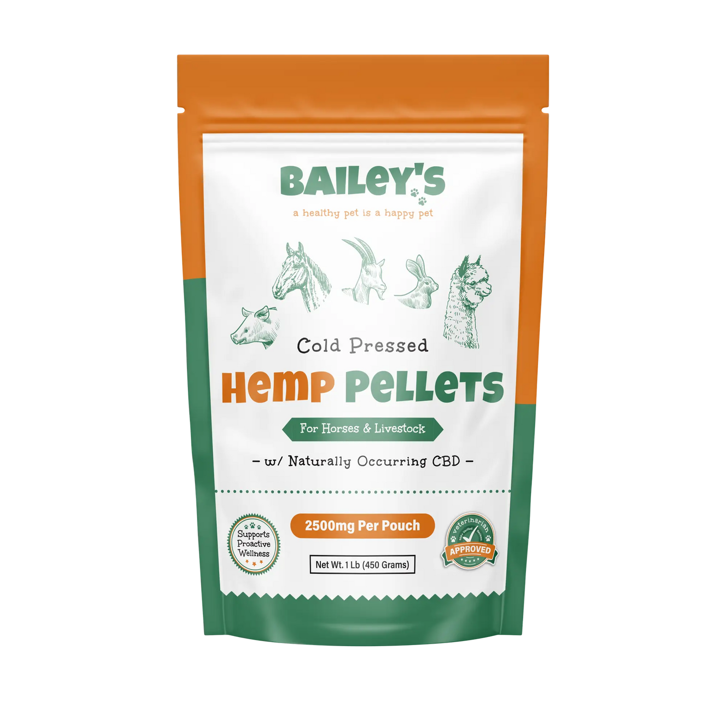 2500MG CBD Hemp Pellets For Horses & Livestock