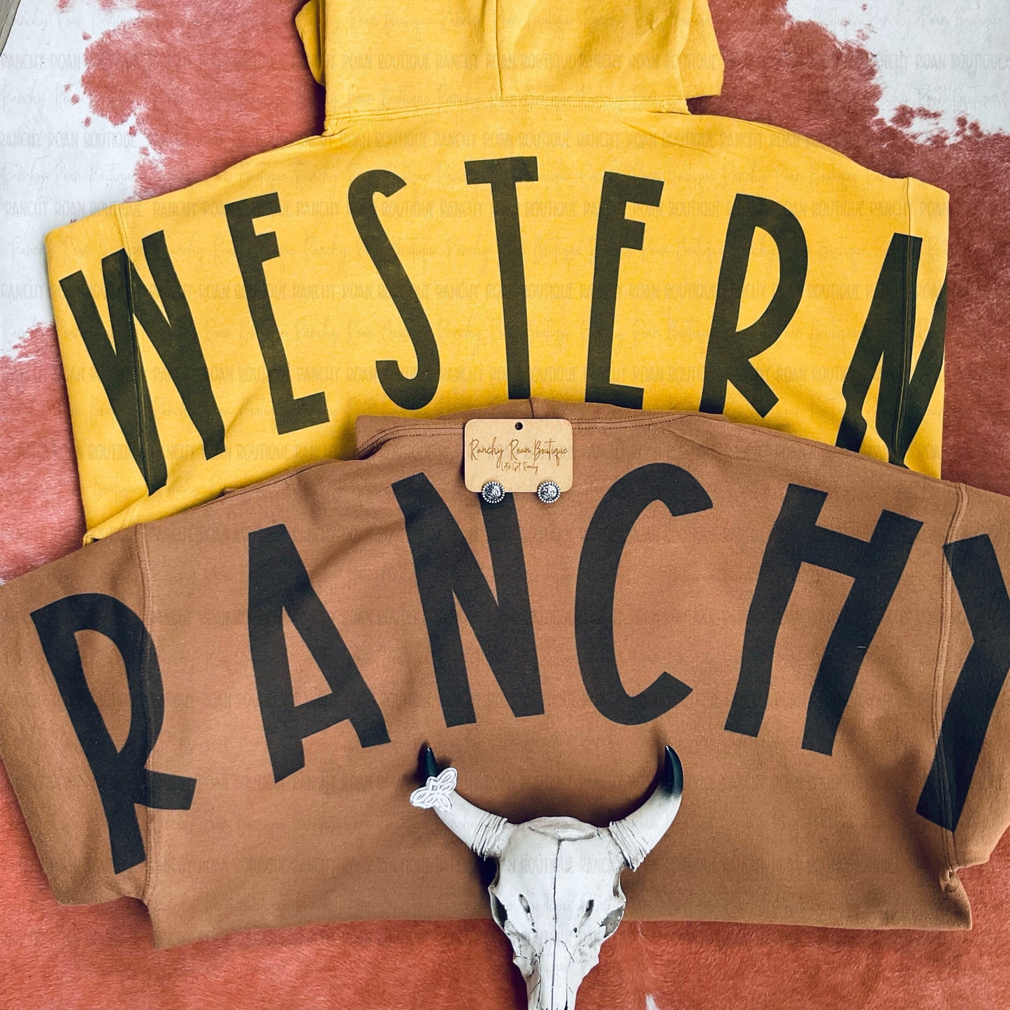 Western Ranchy Graphic Trendy Hoodie