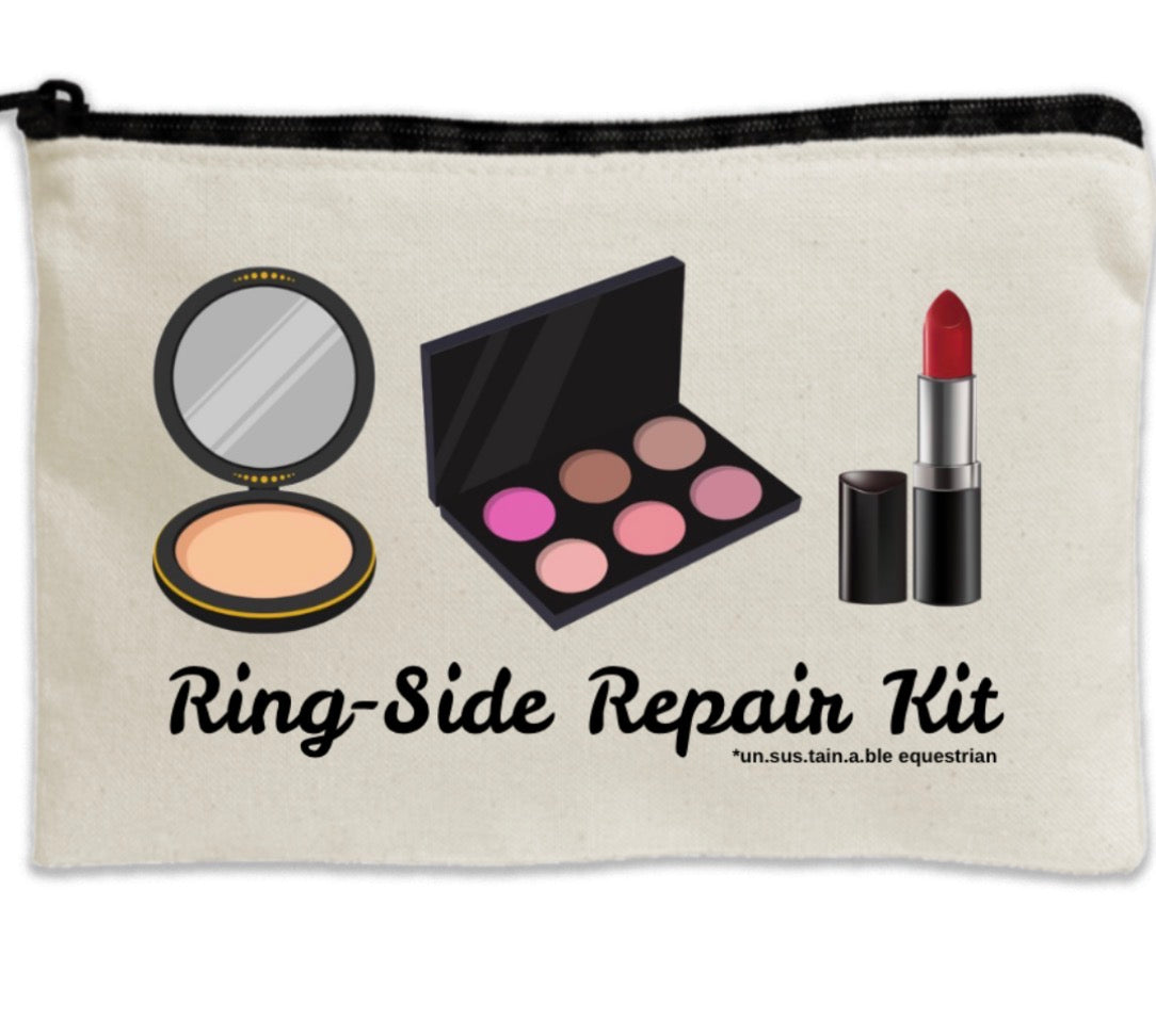 Travel Canvas Zipper Pouch- 8.5" x 11" - Ring-Side Repair Kit