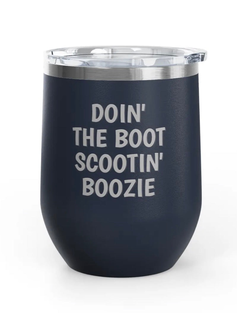 Wine Tumblers - 12 oz. - Boot Scootin'