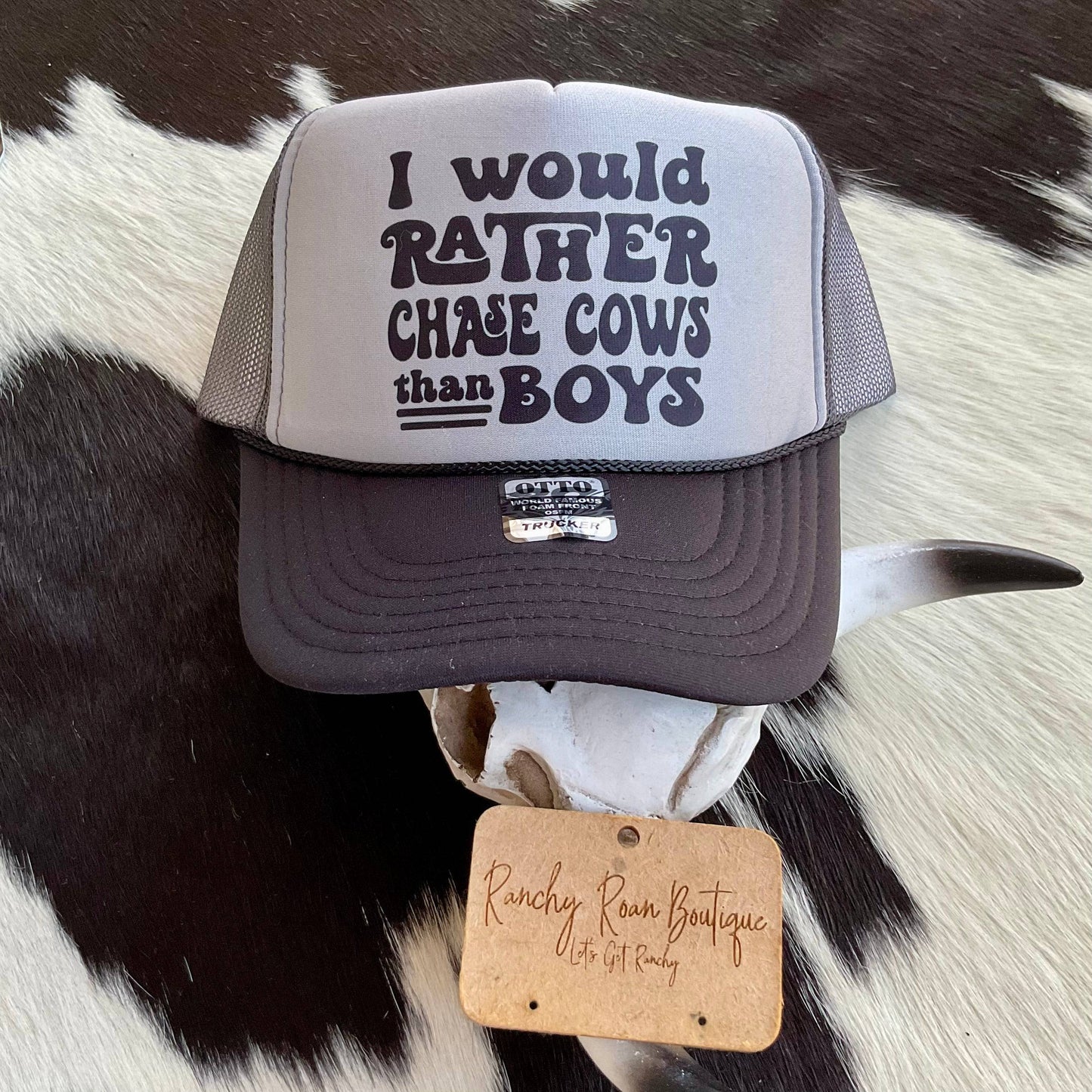 I’d Rather Chase Western Foam Trucker Hat