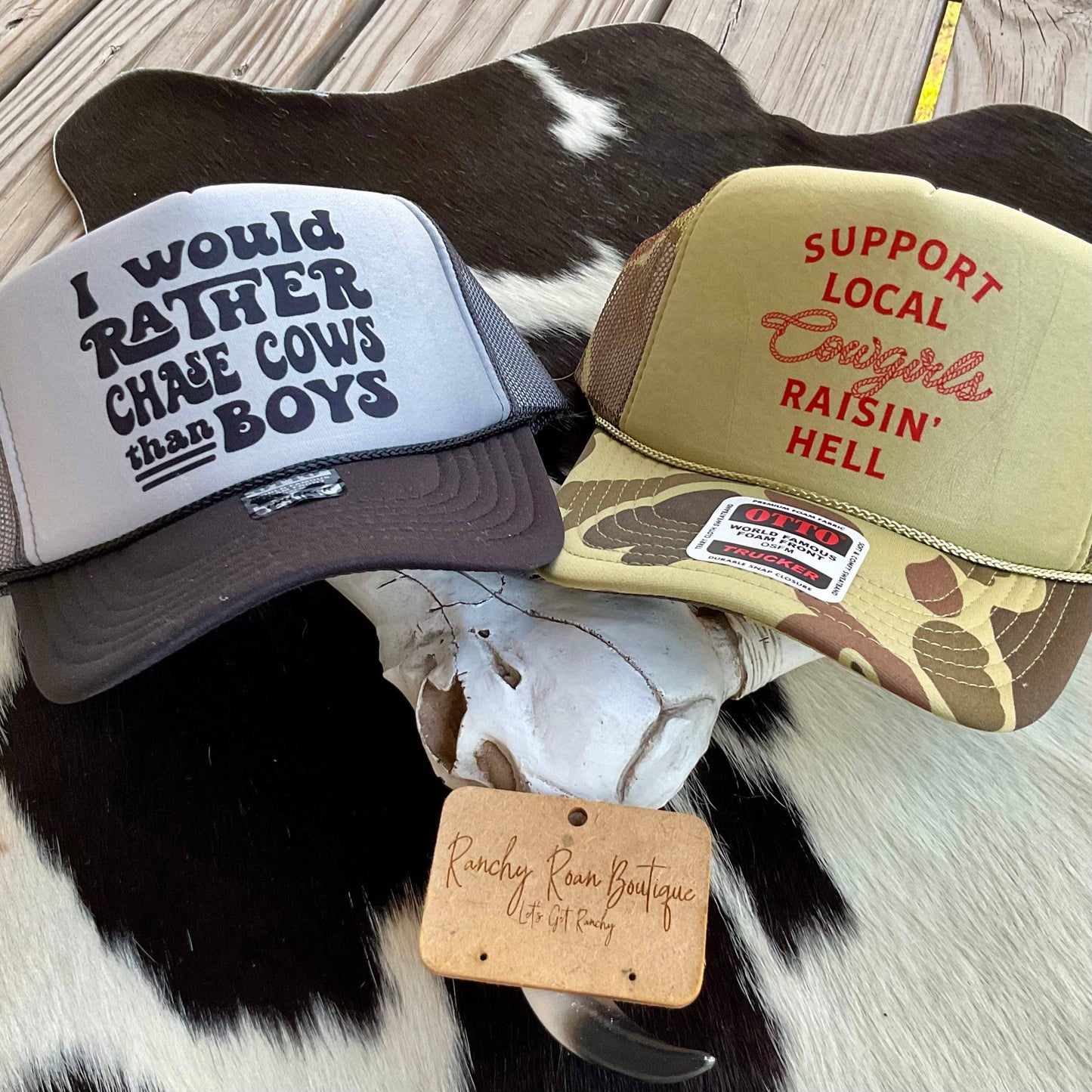 I’d Rather Chase Western Foam Trucker Hat