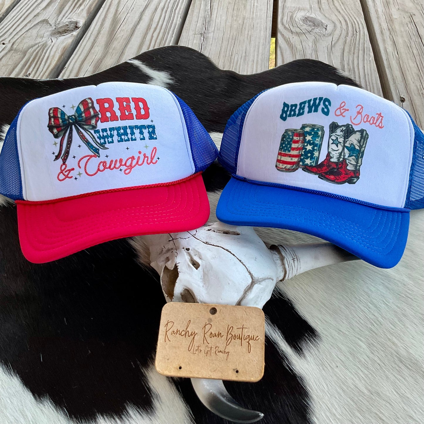 Boots and Brews Western Foam Trucker Hat