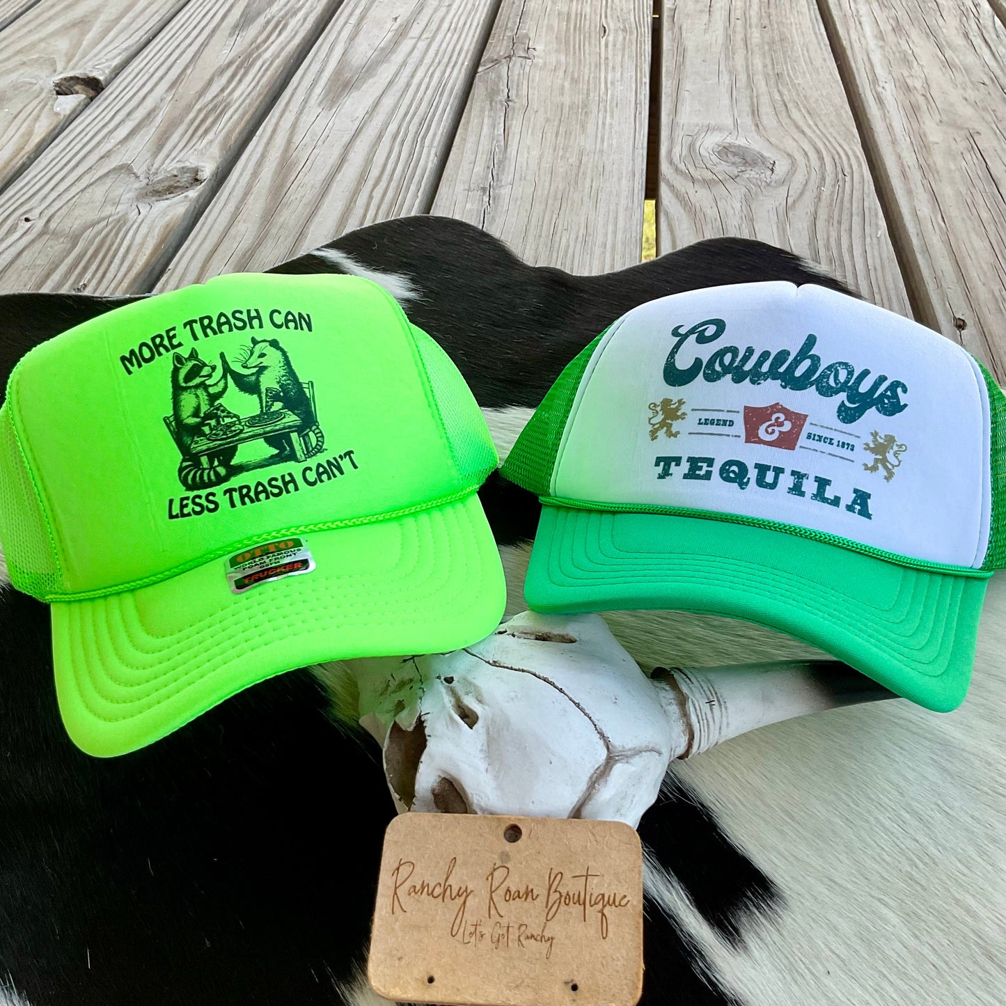 More Trash Can Western Trucker Hat