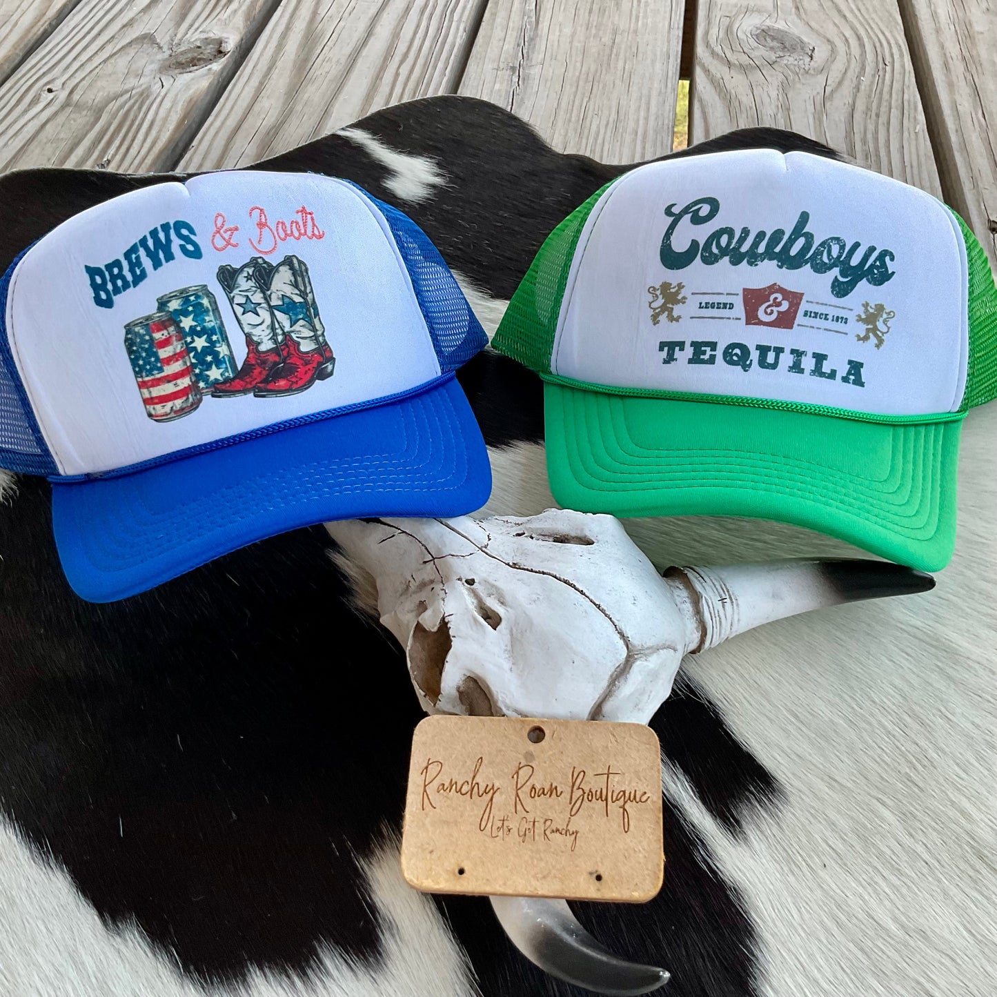 Boots and Brews Western Foam Trucker Hat
