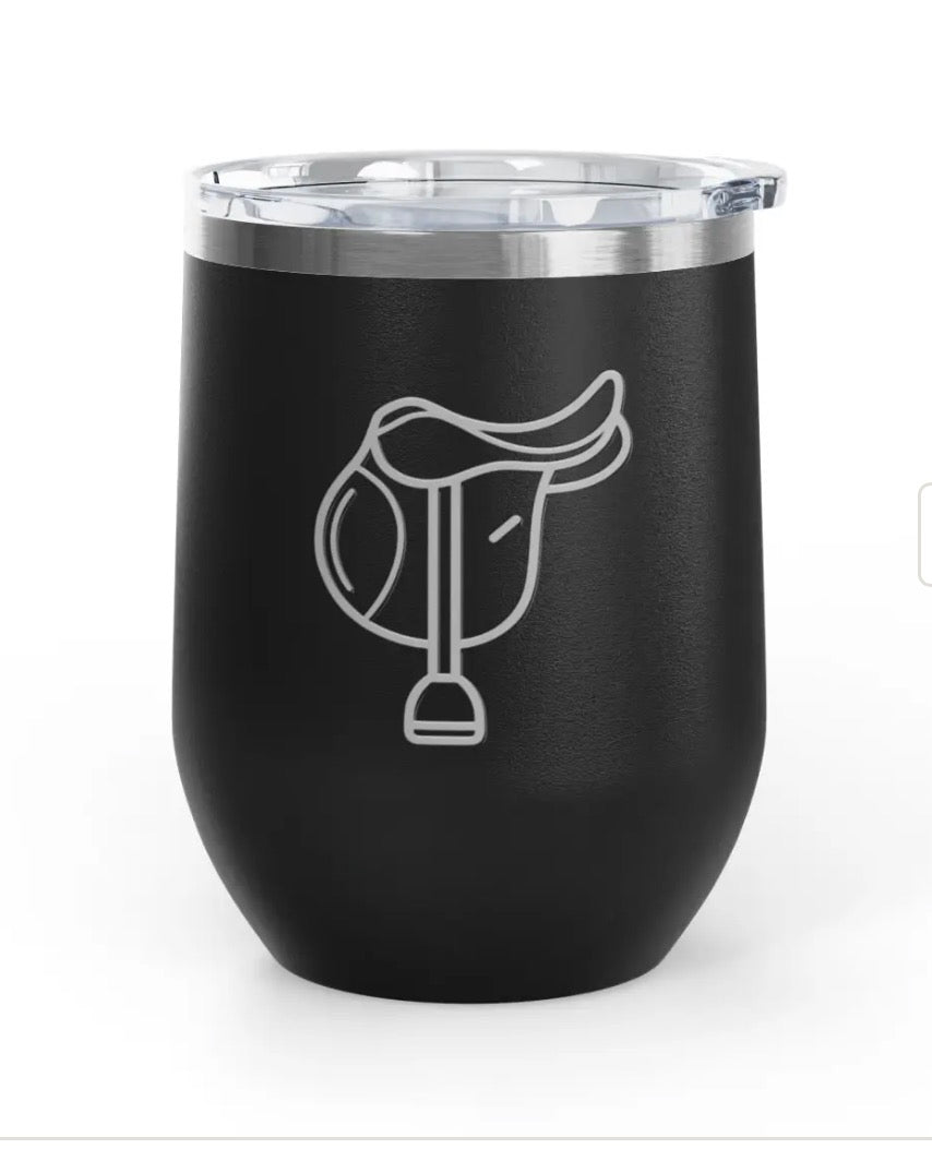 Wine Tumblers - 12 oz. - English Saddle
