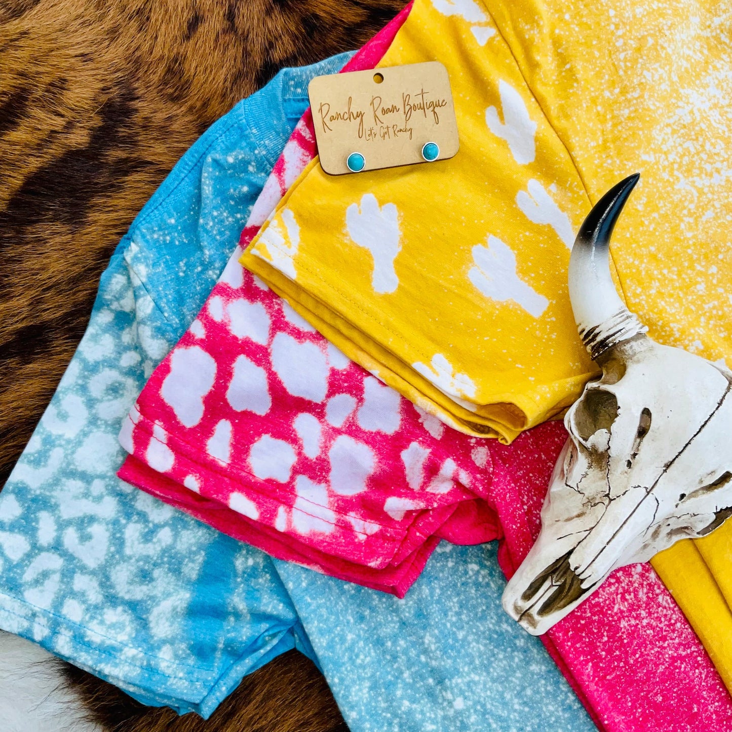 Leopard Bleach Blank Tee