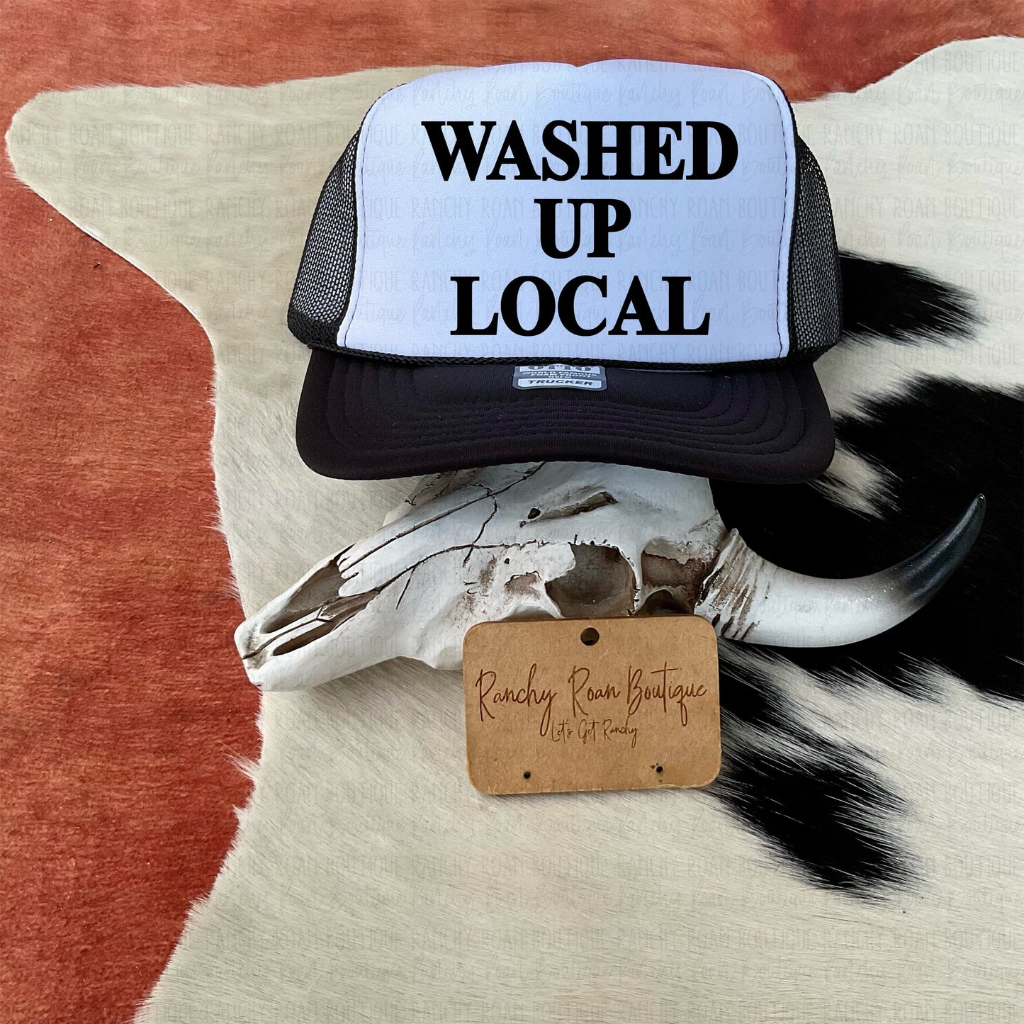 Washed Up Local Western Trucker Hat