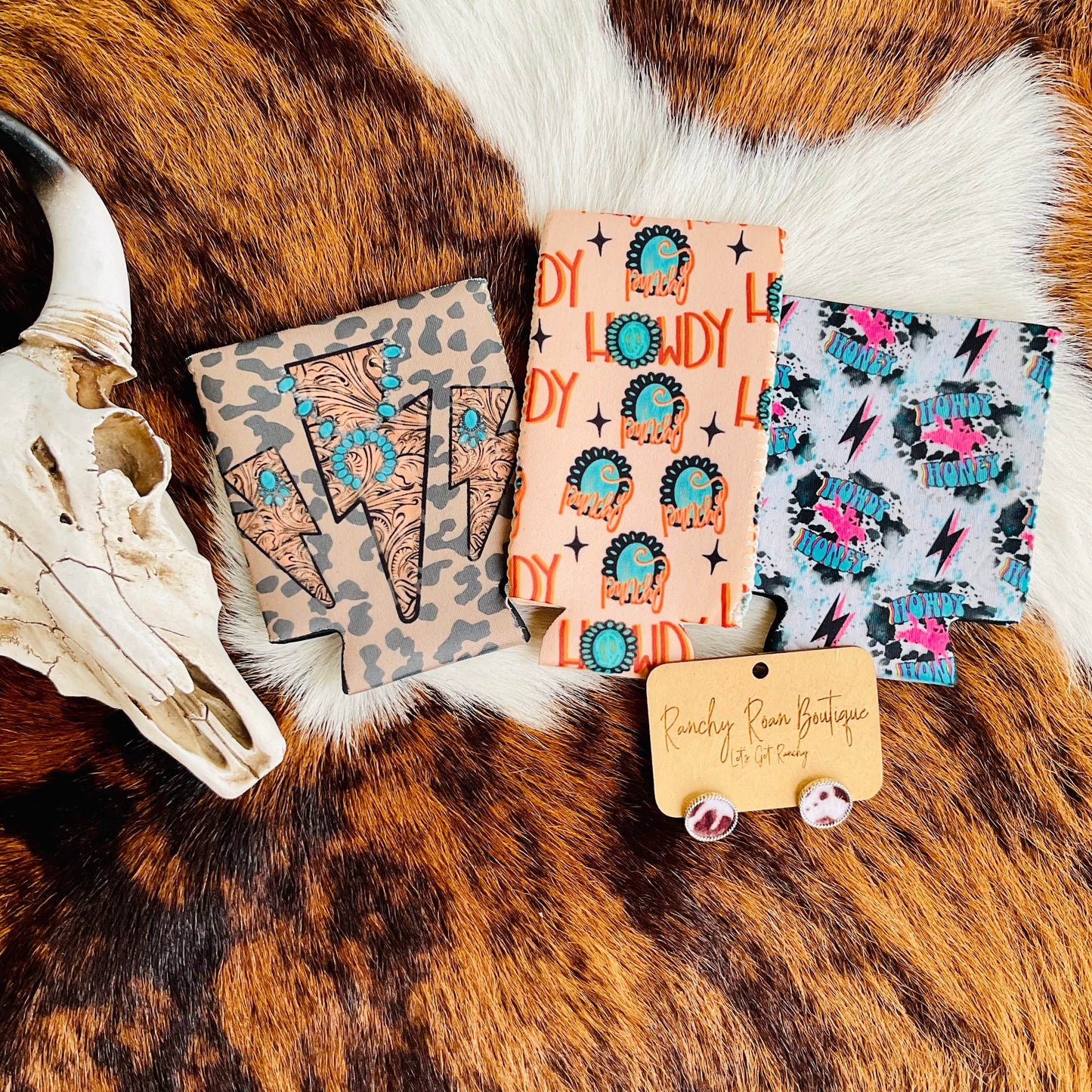 Western Boho Turquoise Koozie