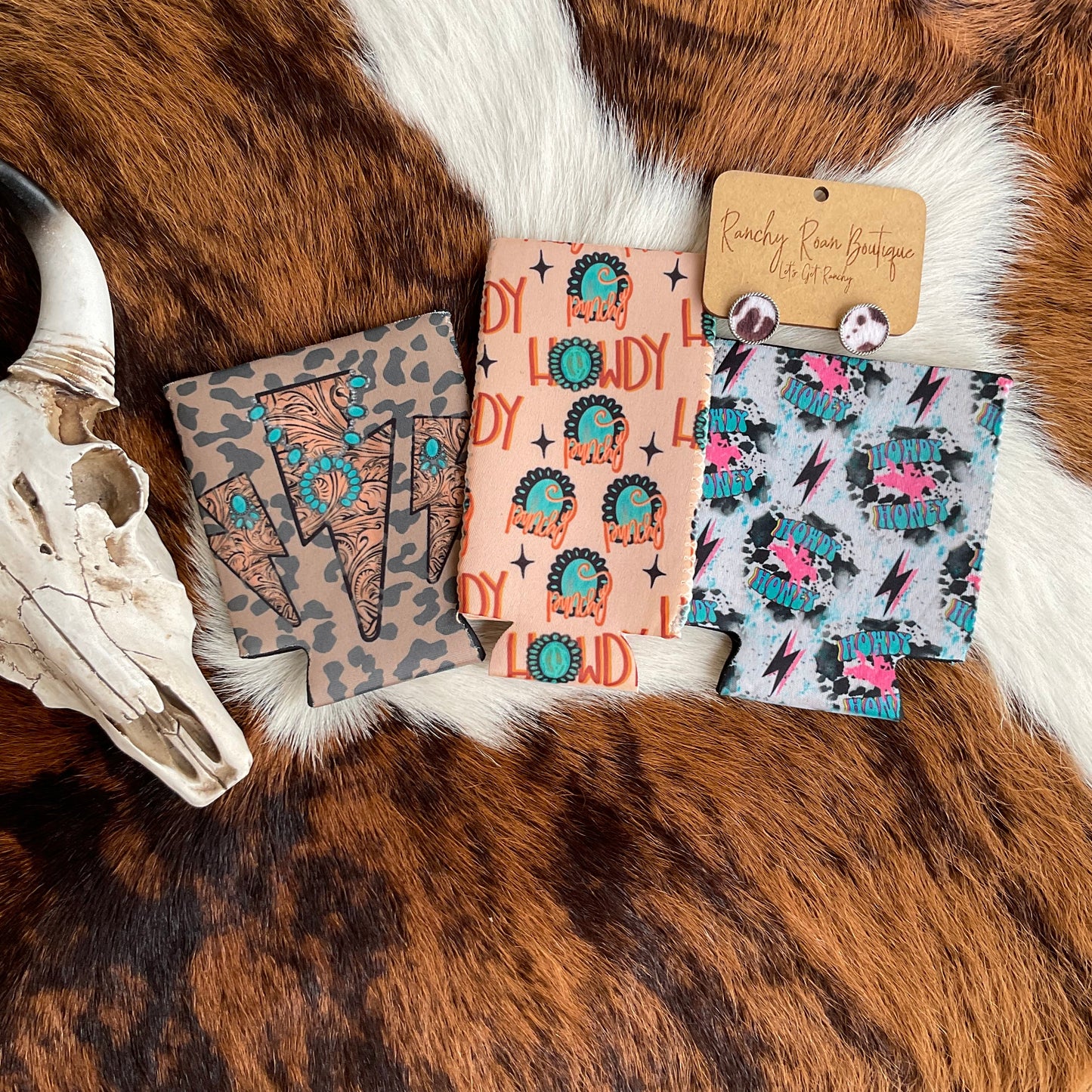 Western Boho Turquoise Koozie