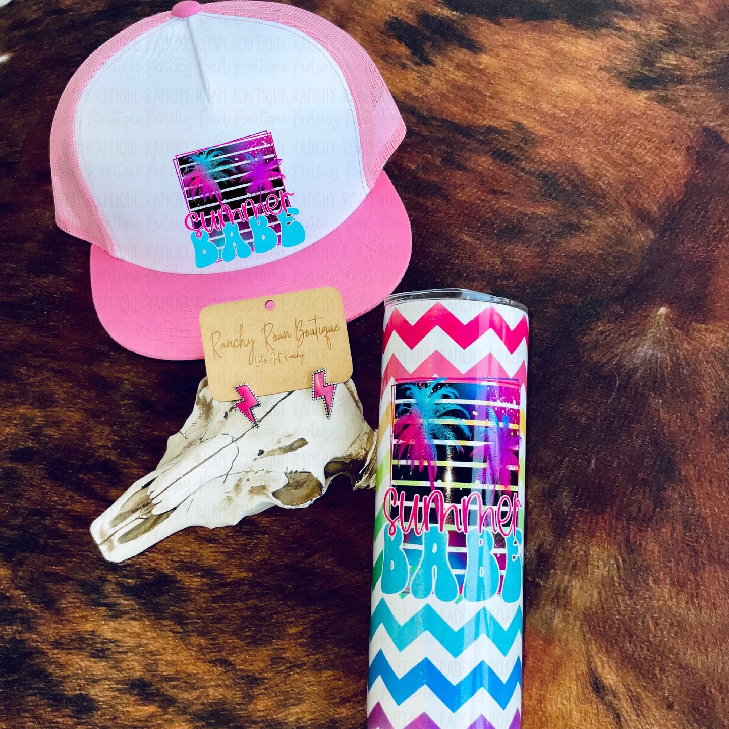 Summer Vibes Western Shimmer 20 oz Tumbler