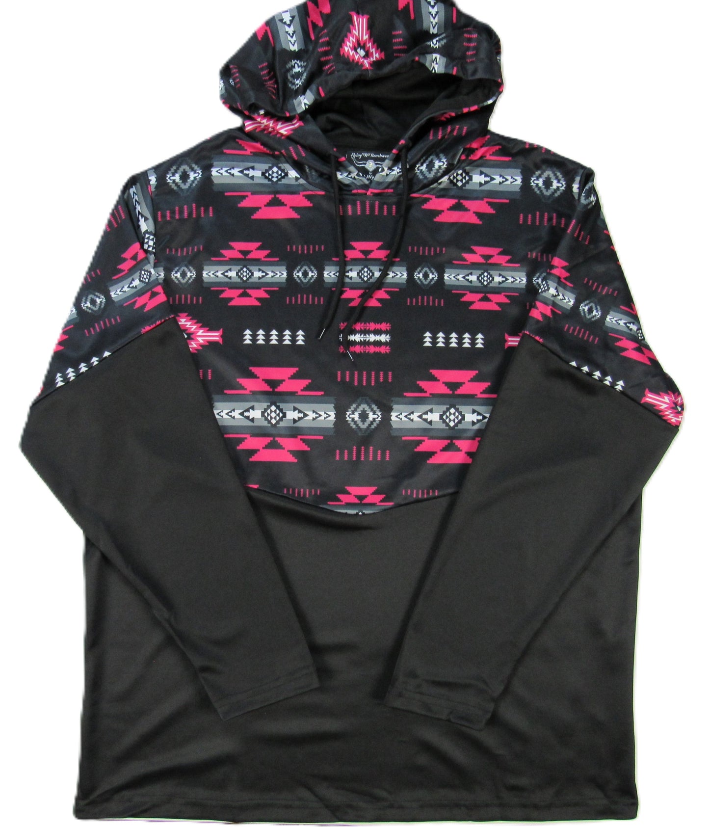 Flying R Ranchwear - Performance Thermal Hoodie - Southwest Print - Bright Pink