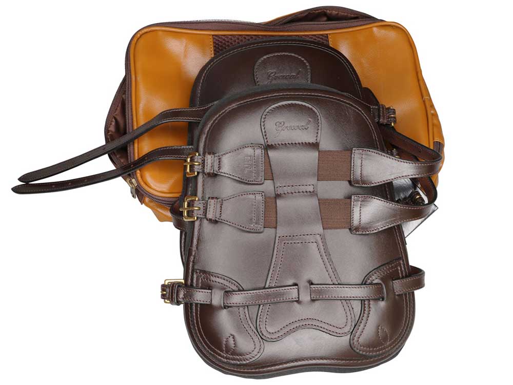 Leather Open Front Tendon Boots