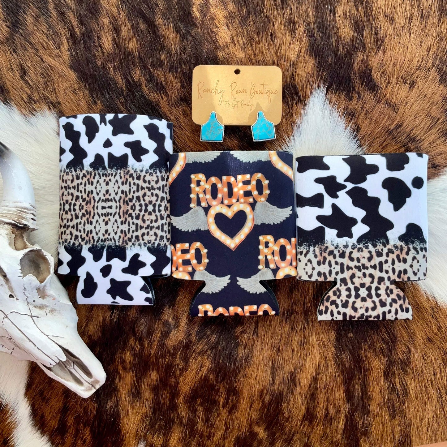 Rodeo Wings Western Koozie