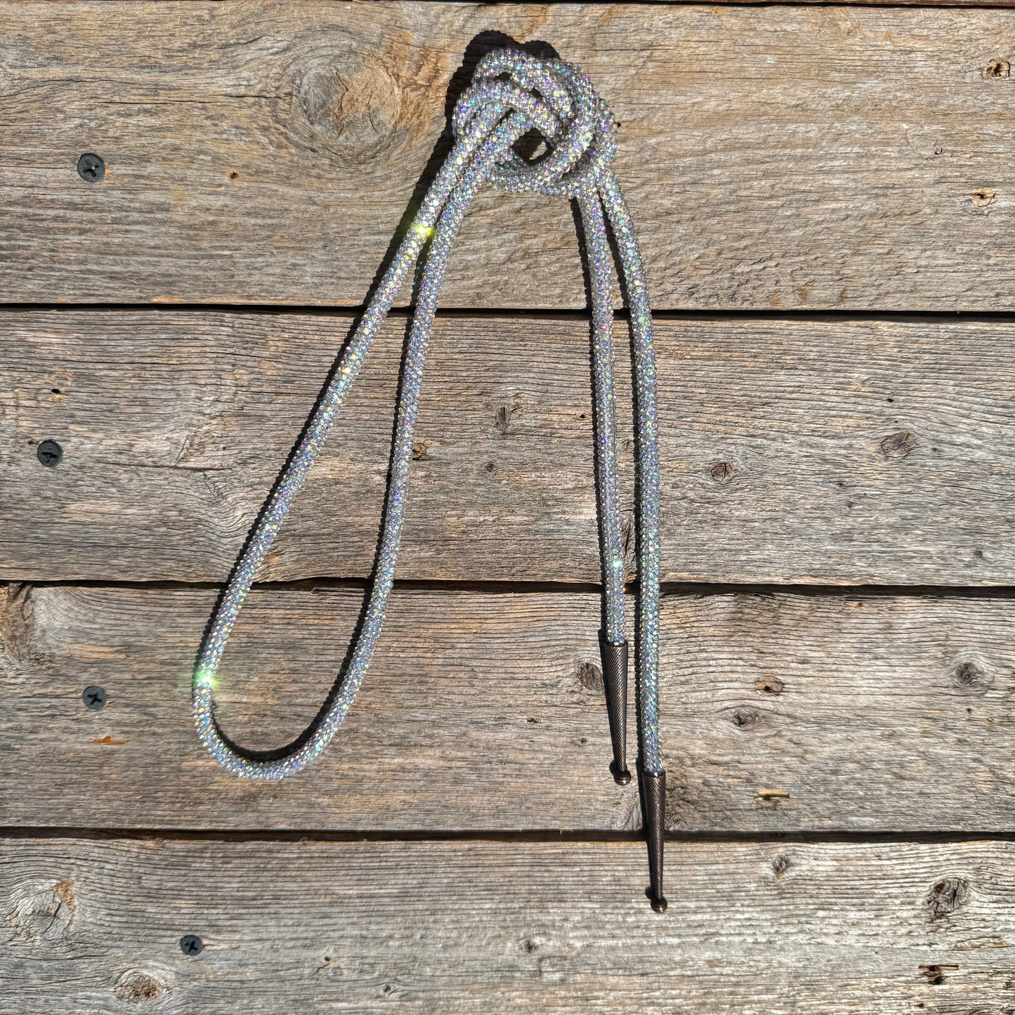 AB Rhinestone Western Bolo Tie #BT100