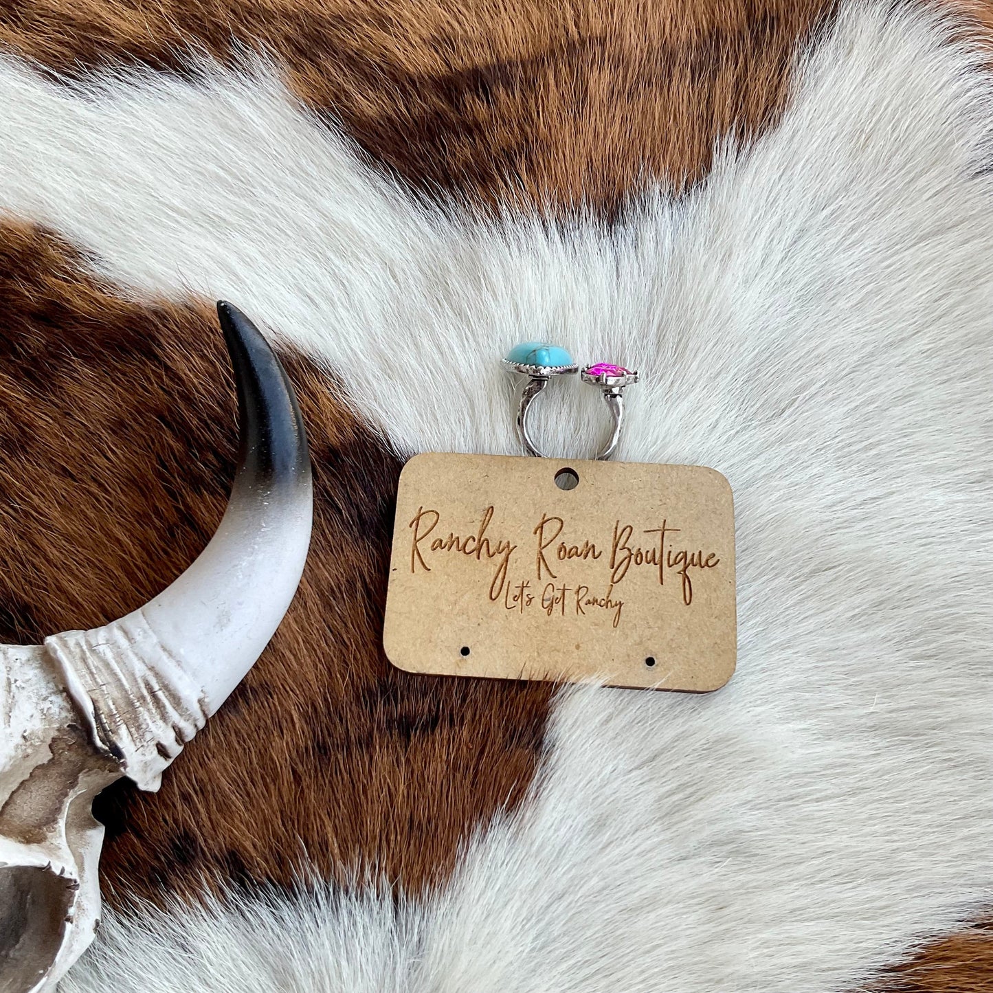 Stone Cuff Western Ring