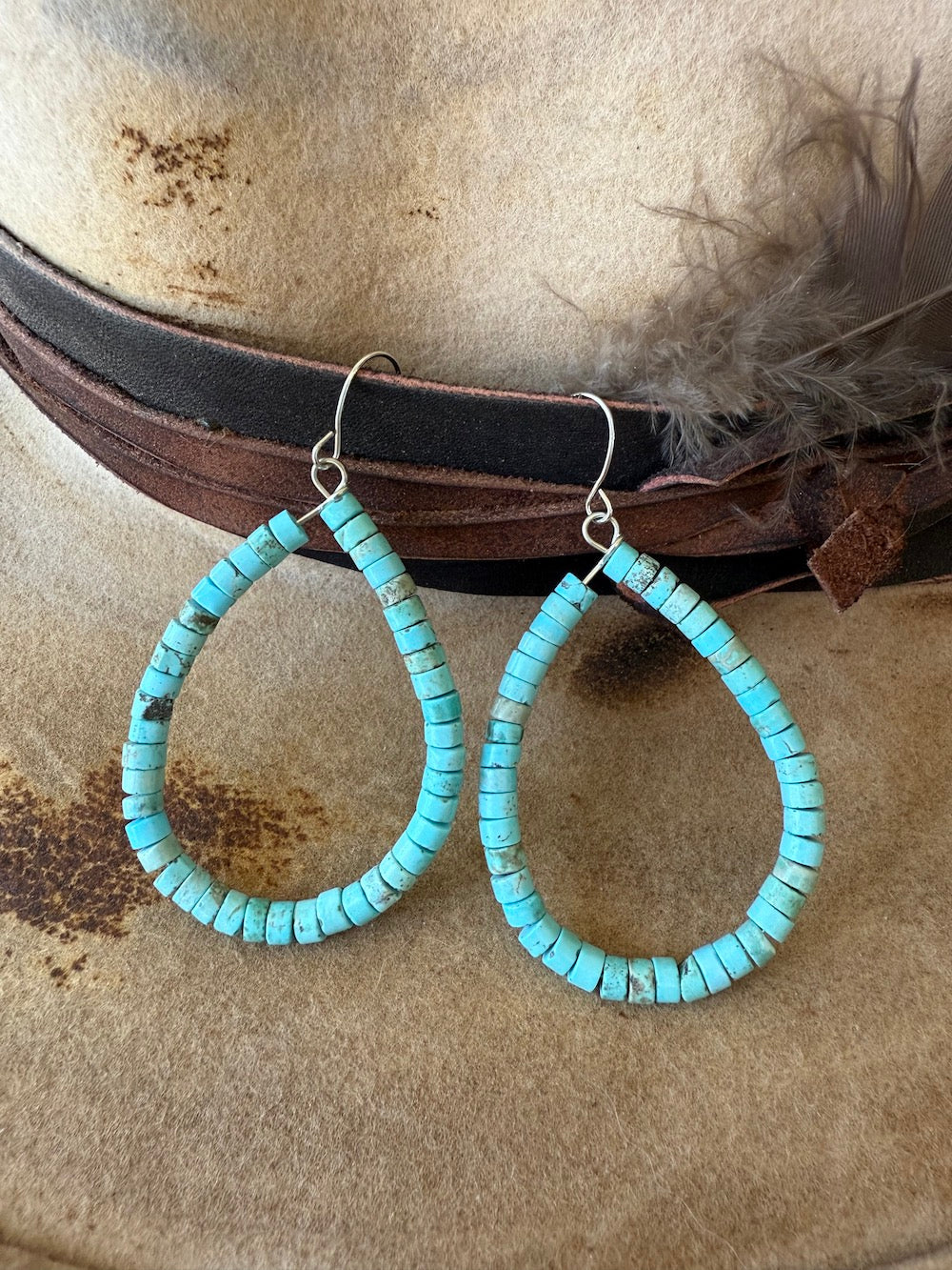 Turquoise Hoop Earrings