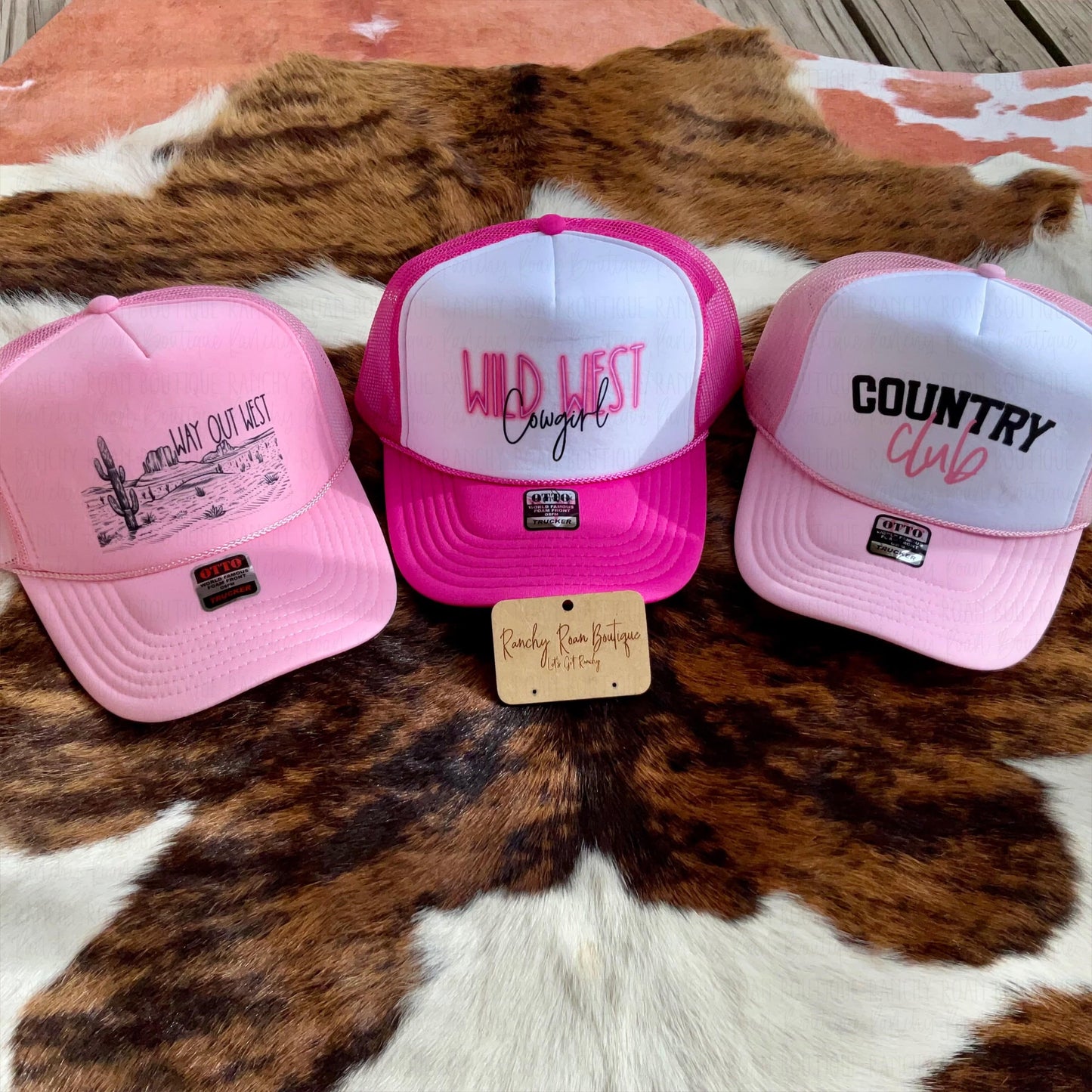 Way Out West Western Foam Trucker Hat