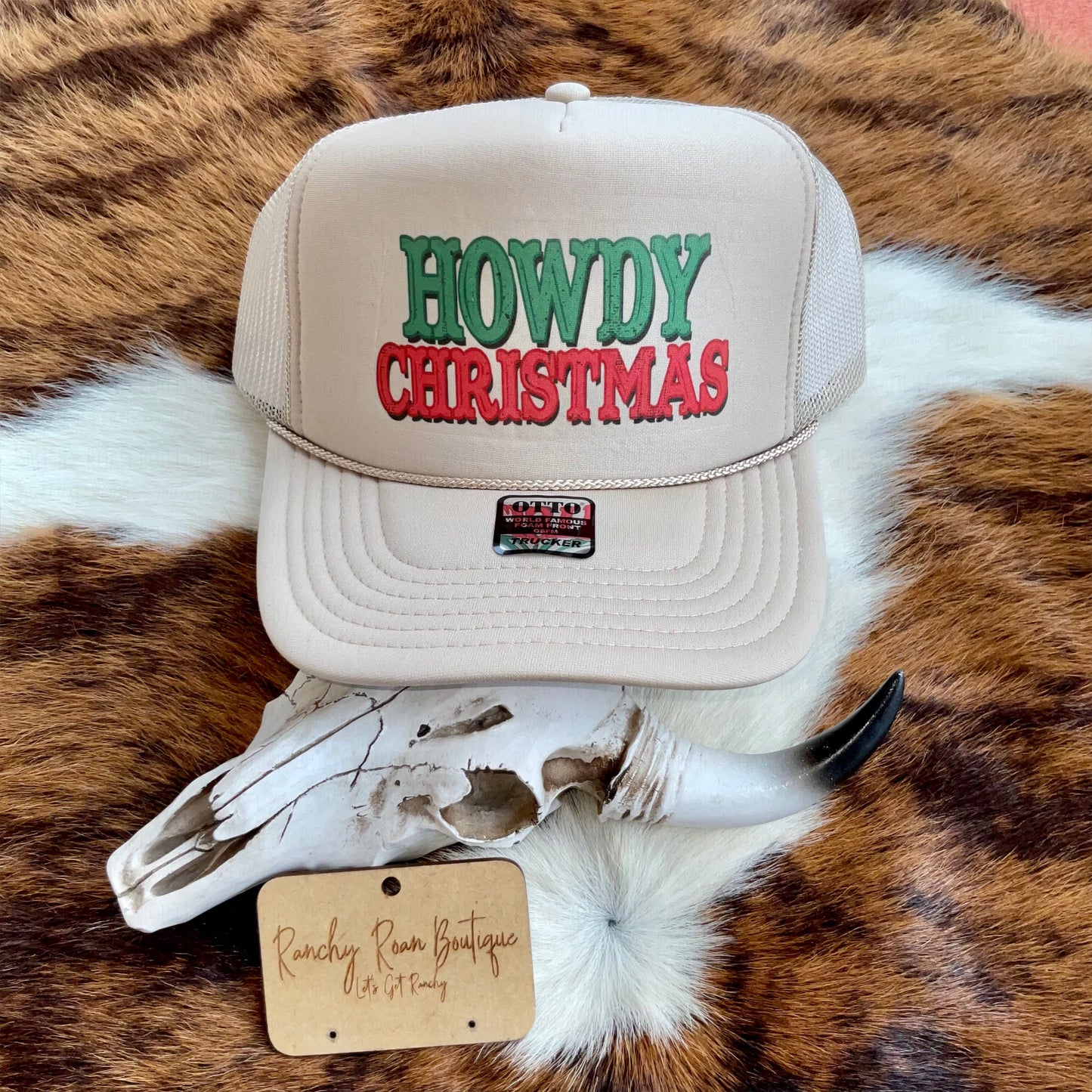 Howdy Christmas Western Foam Trucker Hat