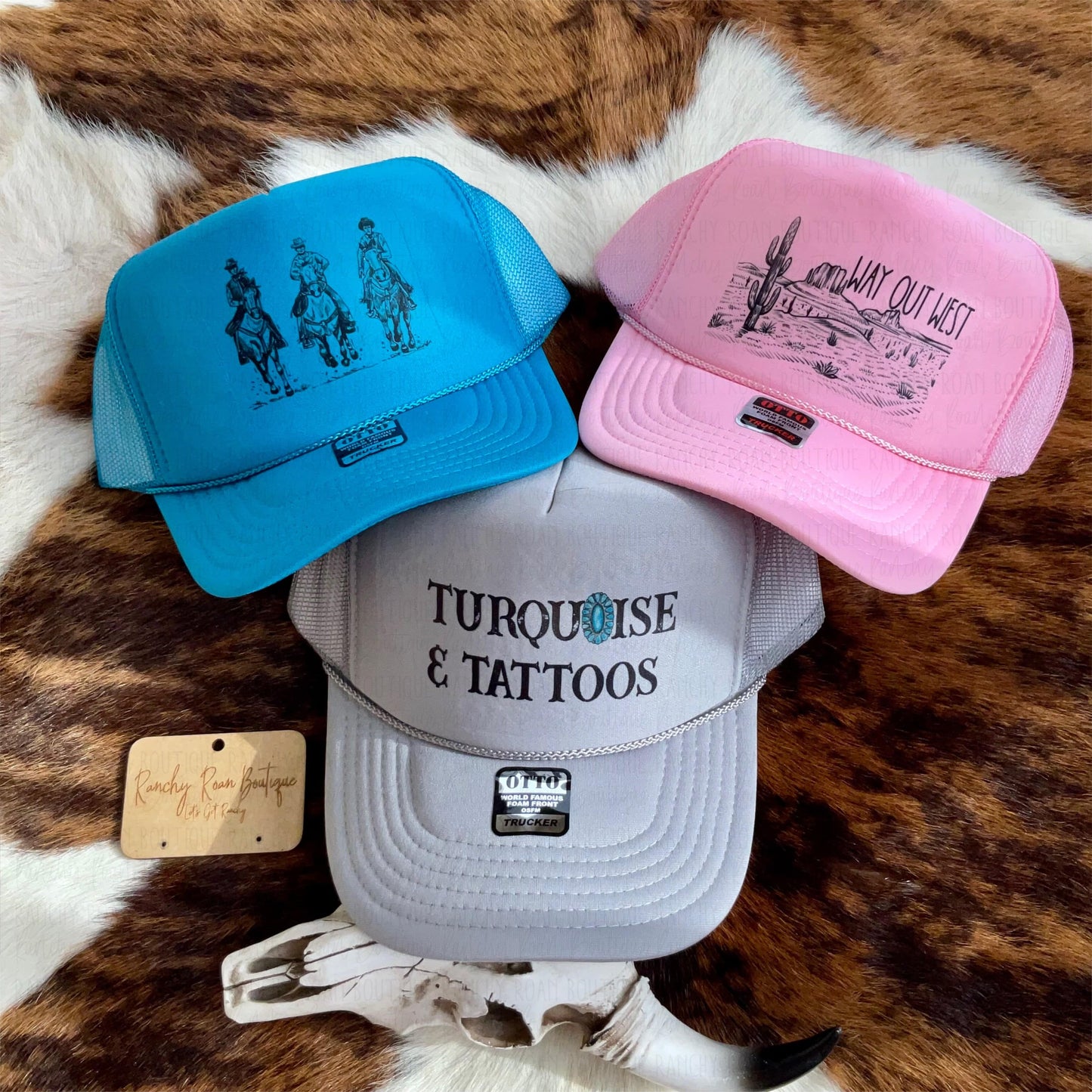 Way Out West Western Foam Trucker Hat