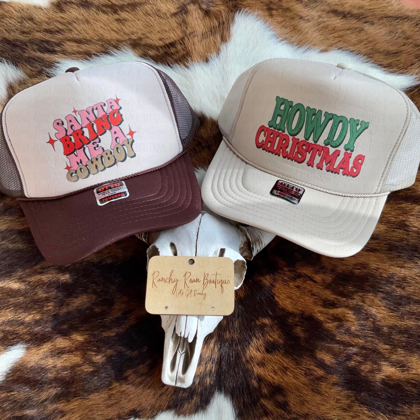 Howdy Christmas Western Foam Trucker Hat