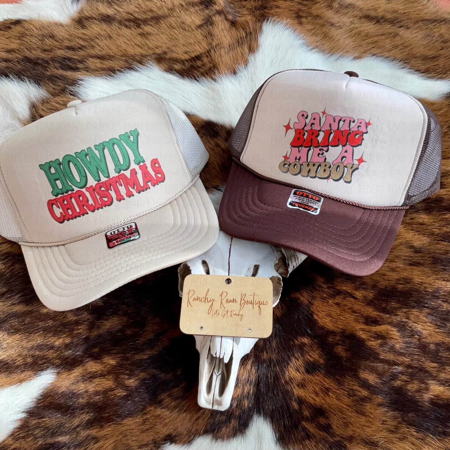 Howdy Christmas Western Foam Trucker Hat